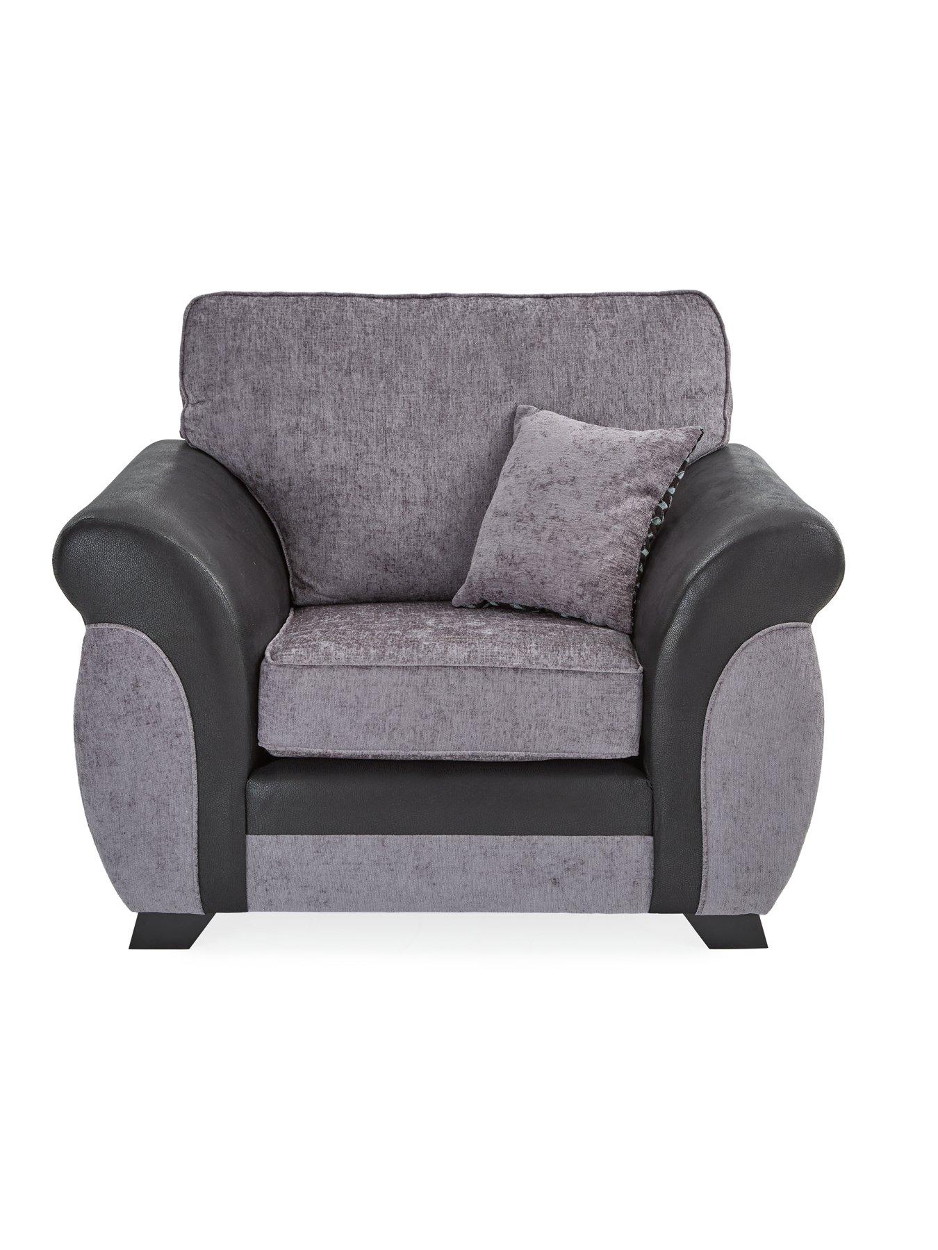 very-home-narva-fabricfaux-leather-armchairnbsp--made-in-the-ukdetail