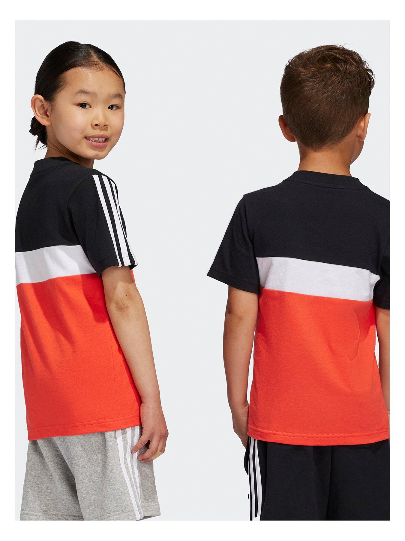 adidas-sportswear-junior-boys-essentials-3-stripe-t-shirt-blackredback