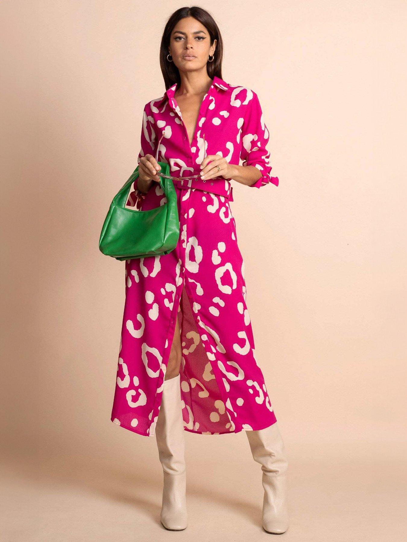 dancing-leopard-leopard-print-shirt-midi-dress-pink