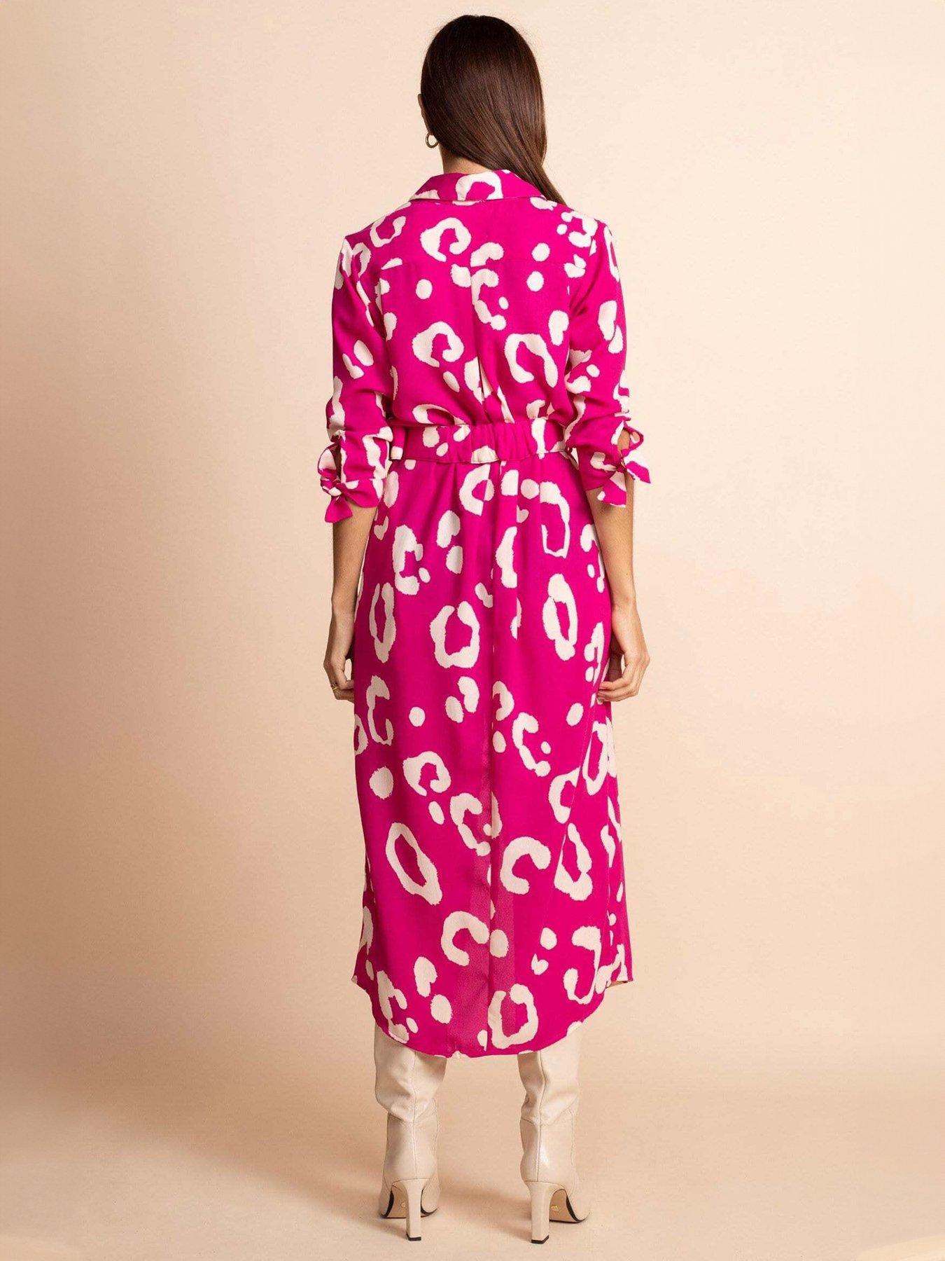 dancing-leopard-leopard-print-shirt-midi-dress-pinkstillFront