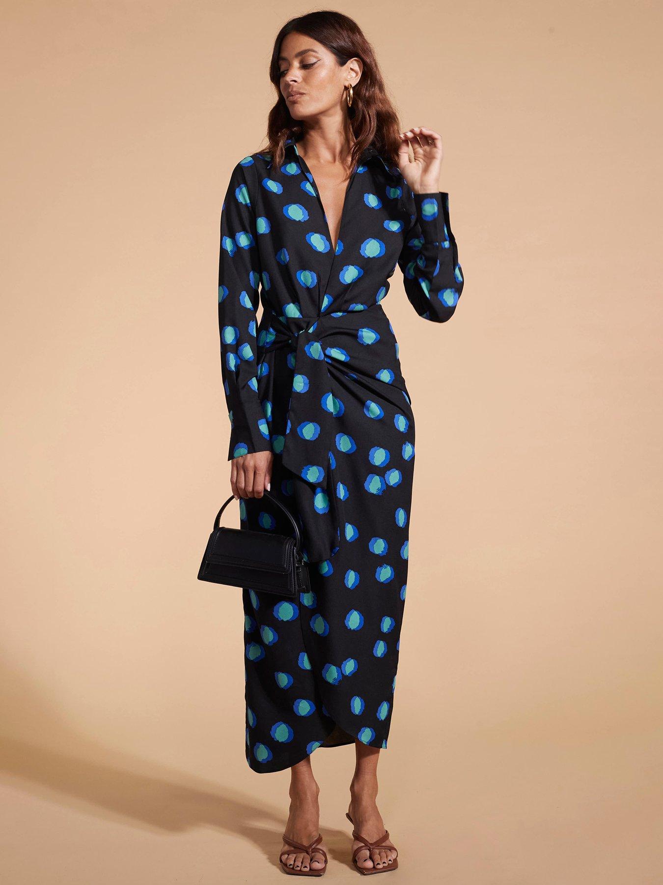 dancing-leopard-polka-dot-wrap-dress-blueoutfit