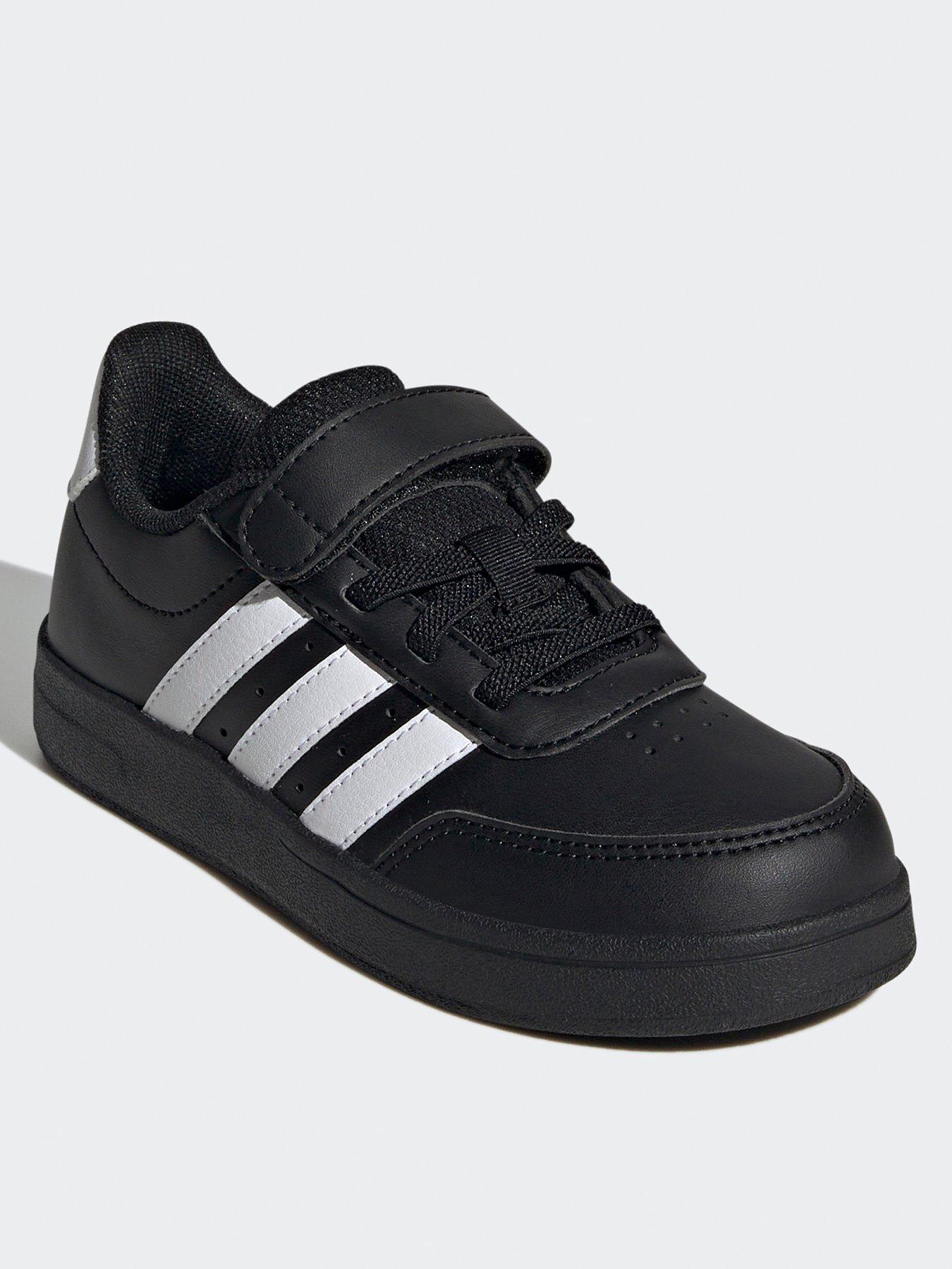 adidas-sportswear-kids-breaknet-20-elasticated-trainers-blackwhitestillFront