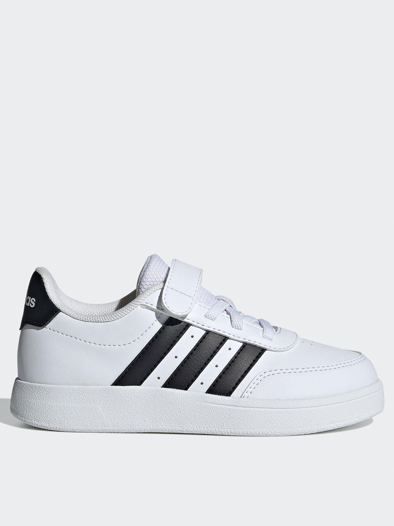 adidas-sportswear-kids-breaknet-20-elasticated-trainers-whiteblackfront