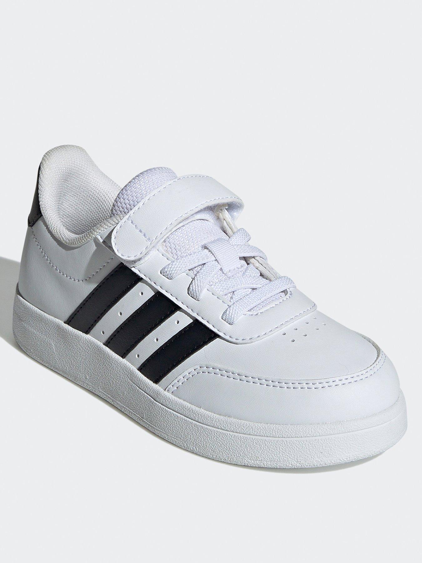 adidas-sportswear-kids-breaknet-20-elasticated-trainers-whiteblackstillFront