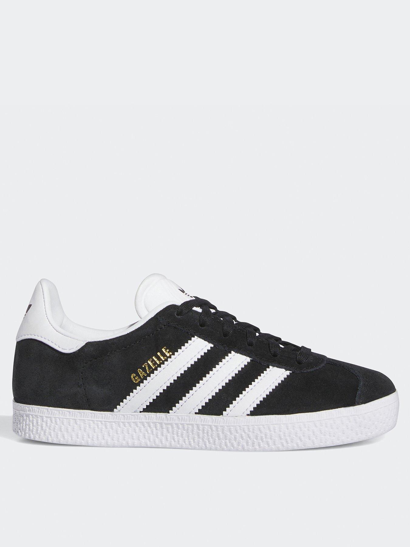 Adidas white gazelle junior trainers hotsell