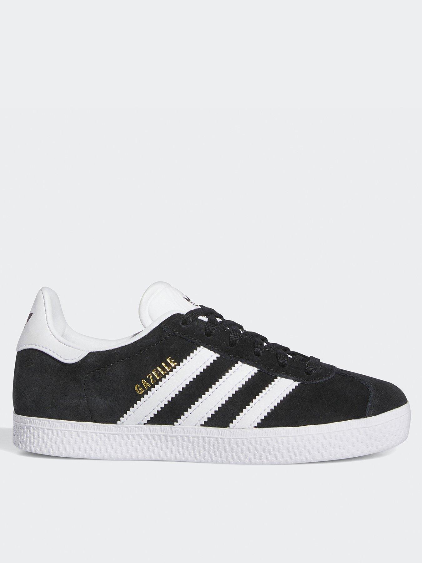 adidas Originals Kids Unisex Gazelle Trainers - Black/White