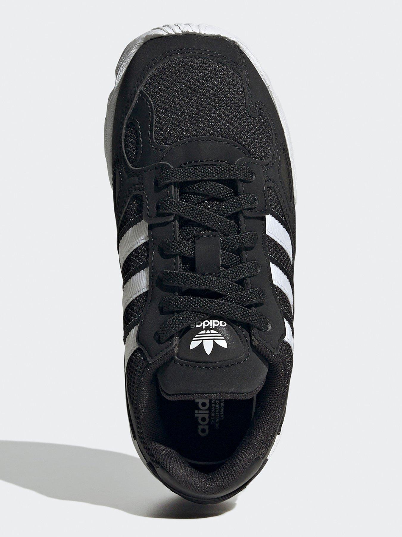 adidas-originals-kids-unisex-falcon-elastic-trainers-blackwhiteoutfit