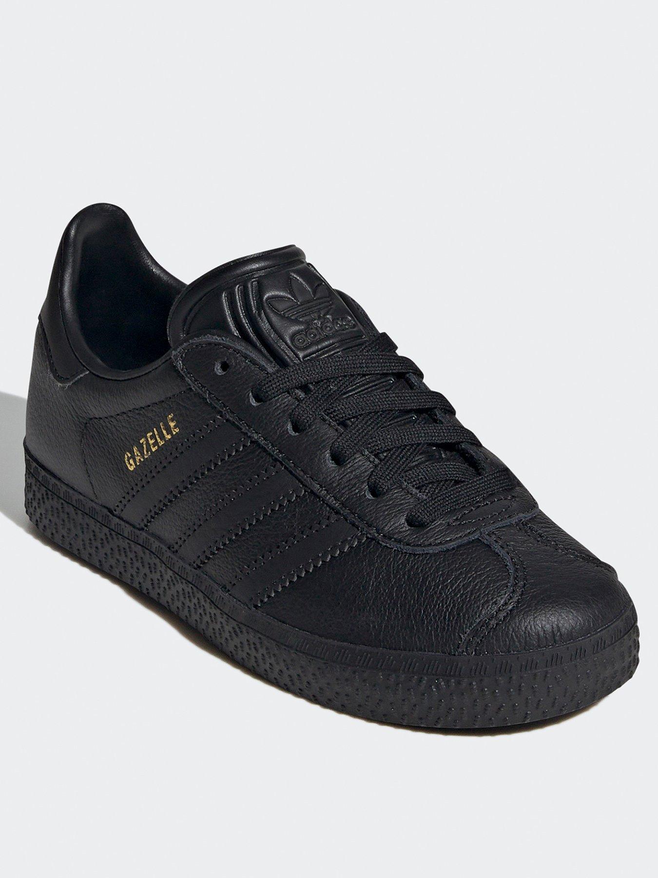 adidas-originals-unisex-kids-gazelle-trainers-blackstillFront