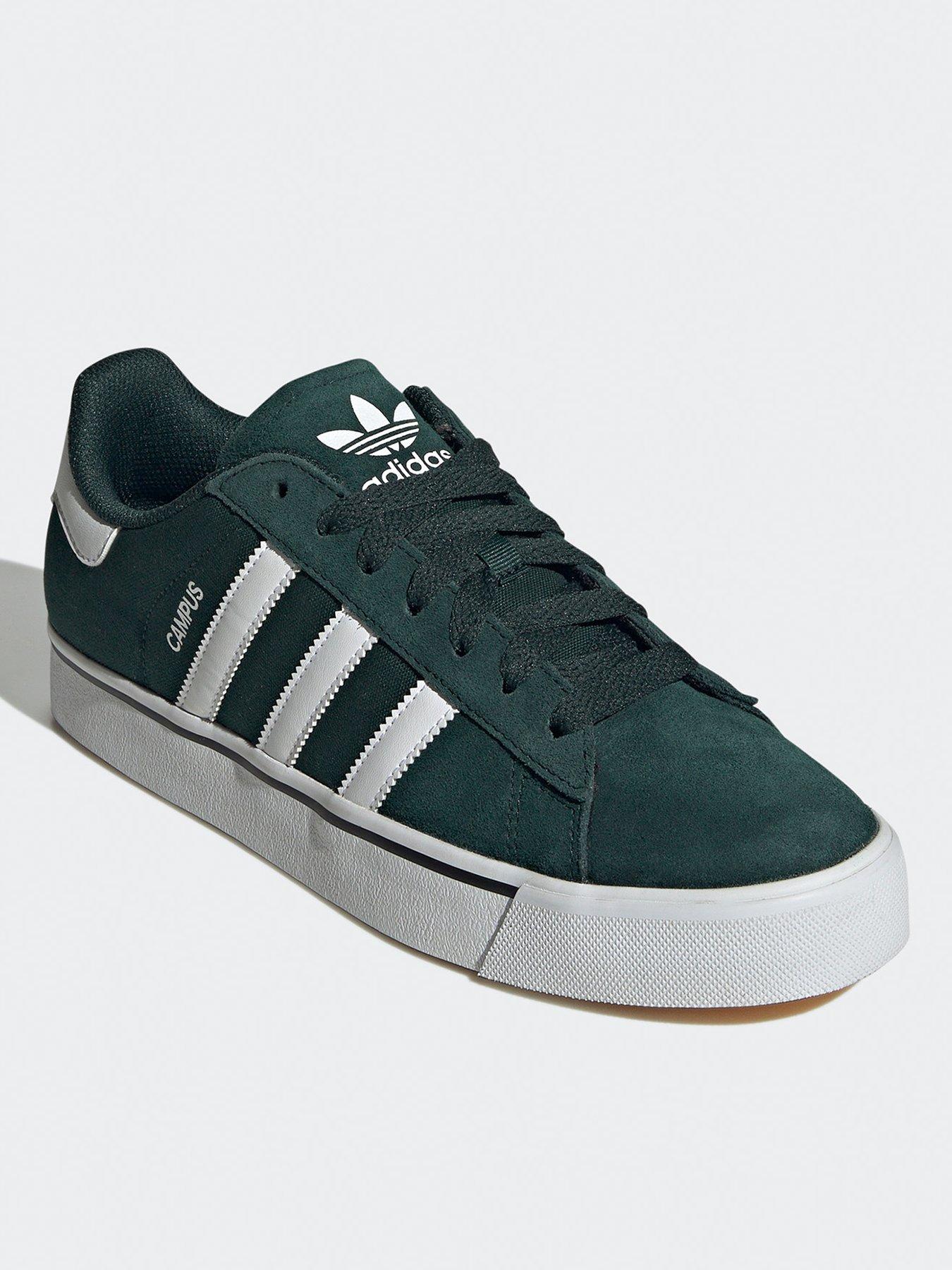 adidas-originals-mens-campus-vulc-trainers-greenstillFront