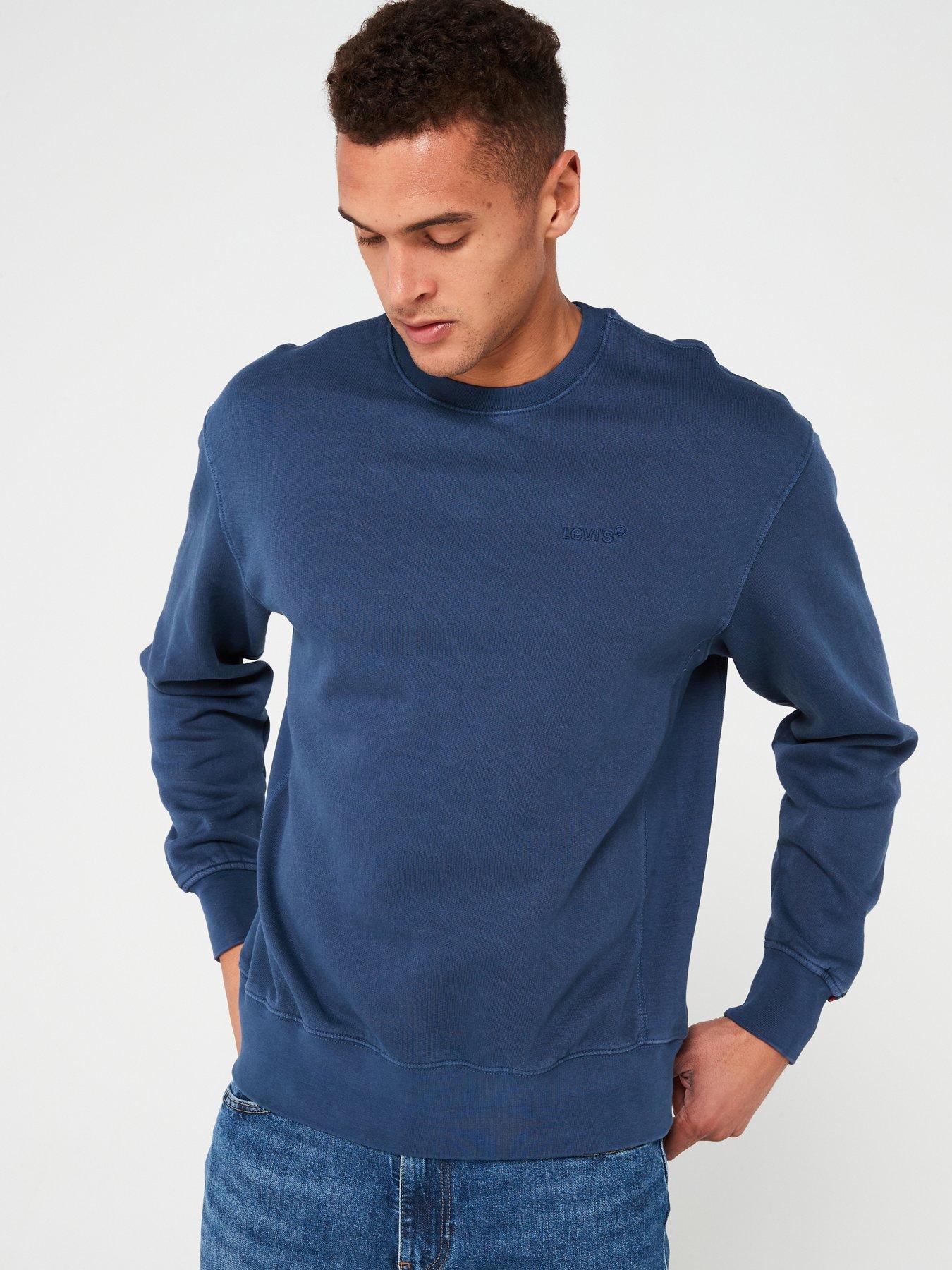 Levi's Logo Crew Neck Sweatshirt - Dark Blue