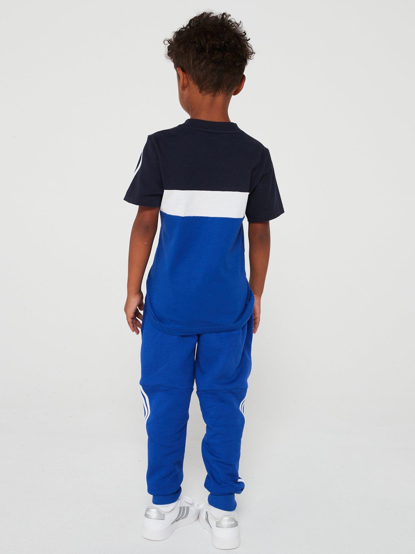 adidas-sportswear-younger-boys-essentials-3-stripe-t-shirt-bluestillFront