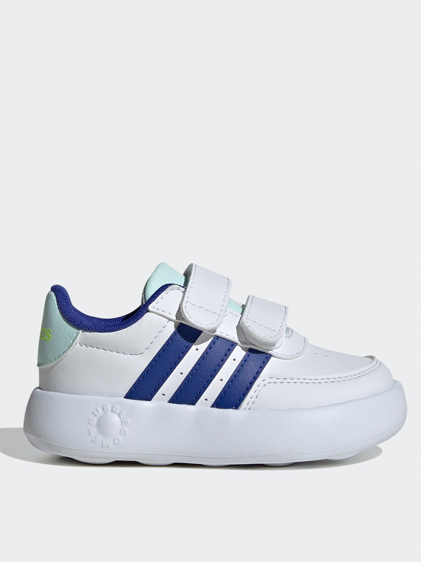 adidas-sportswear-infant-breaknet-20-velcro-trainers-whitebluefront