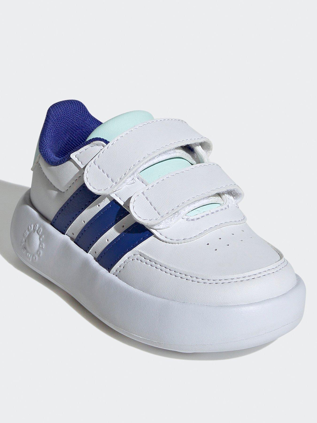 adidas-sportswear-infant-breaknet-20-velcro-trainers-whitebluestillFront