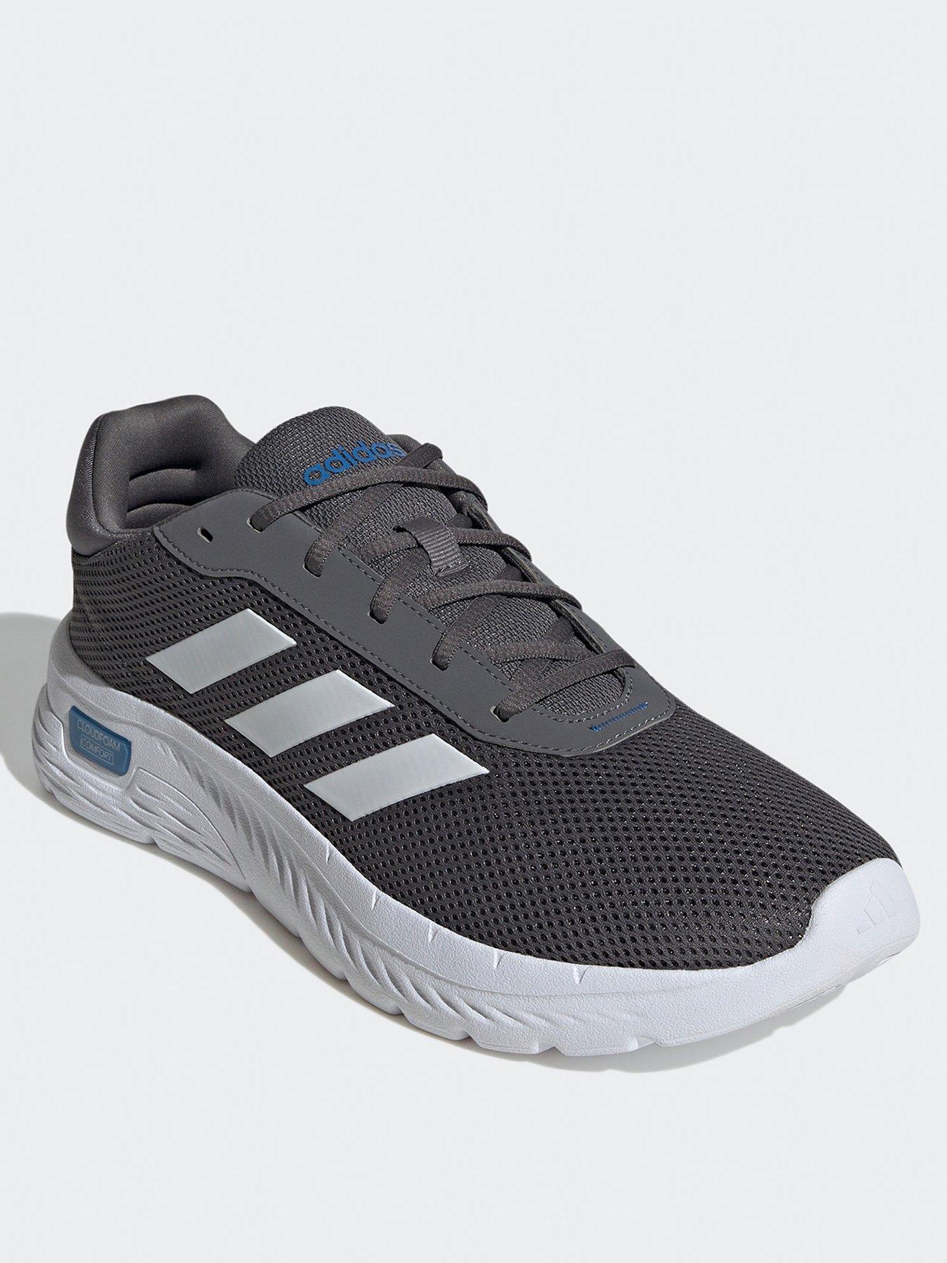 adidas-sportswear-mens-cloudfoam-comfy-trainers-greystillFront