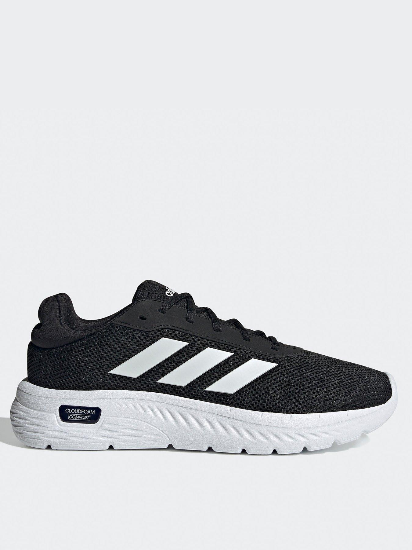 adidas-sportswear-mens-cloudfoam-comfy-trainers-blackwhite