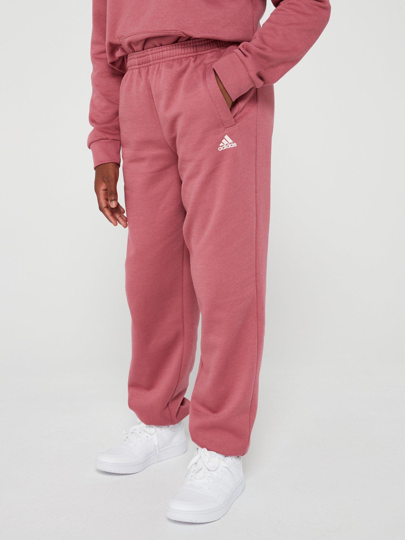 adidas-sportswear-junior-girls-essentials-fleece-pants-purple