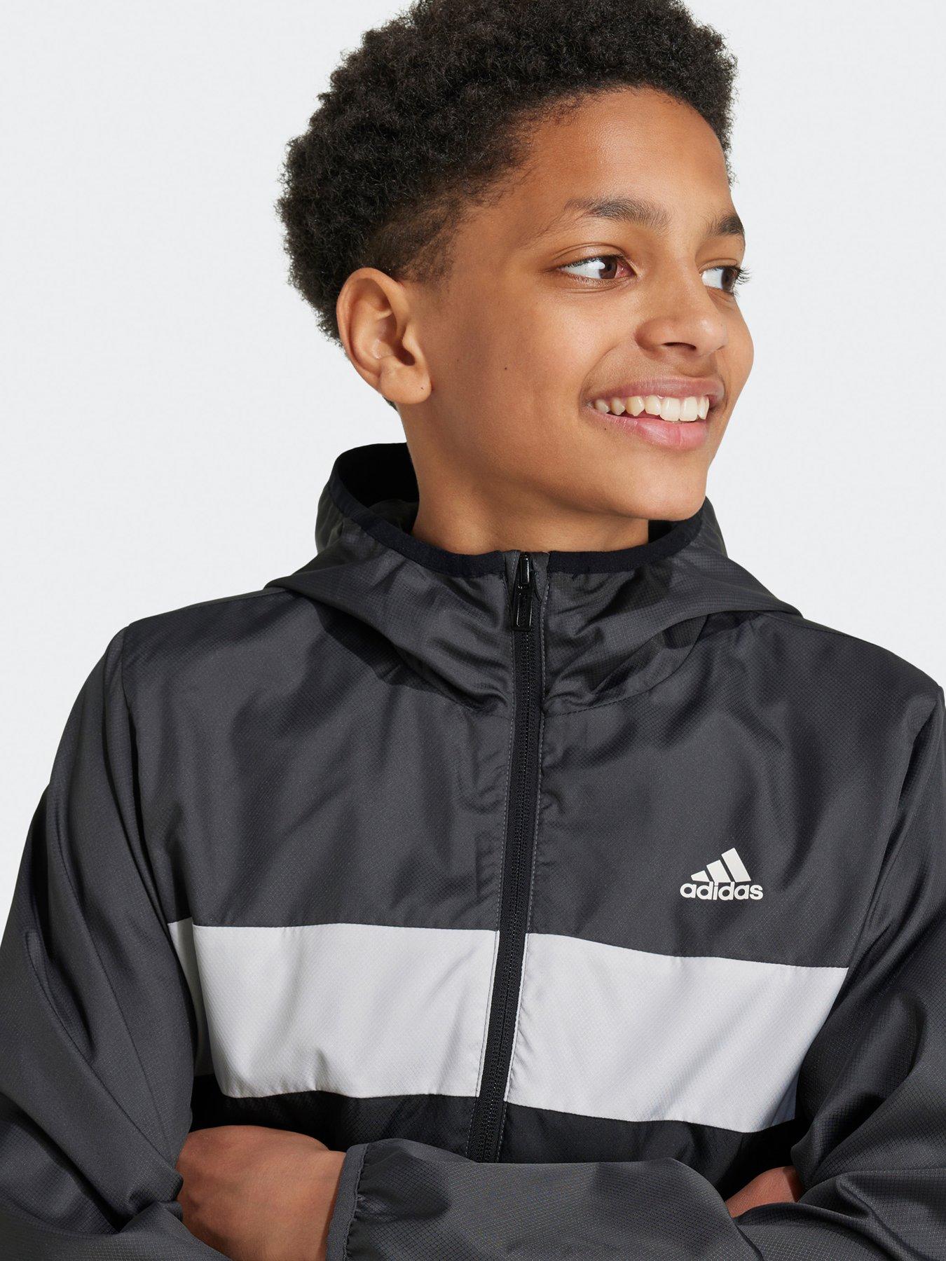 adidas-sportswear-junior-unisex-tiberio-full-zip-hoodie-blackgreyoutfit