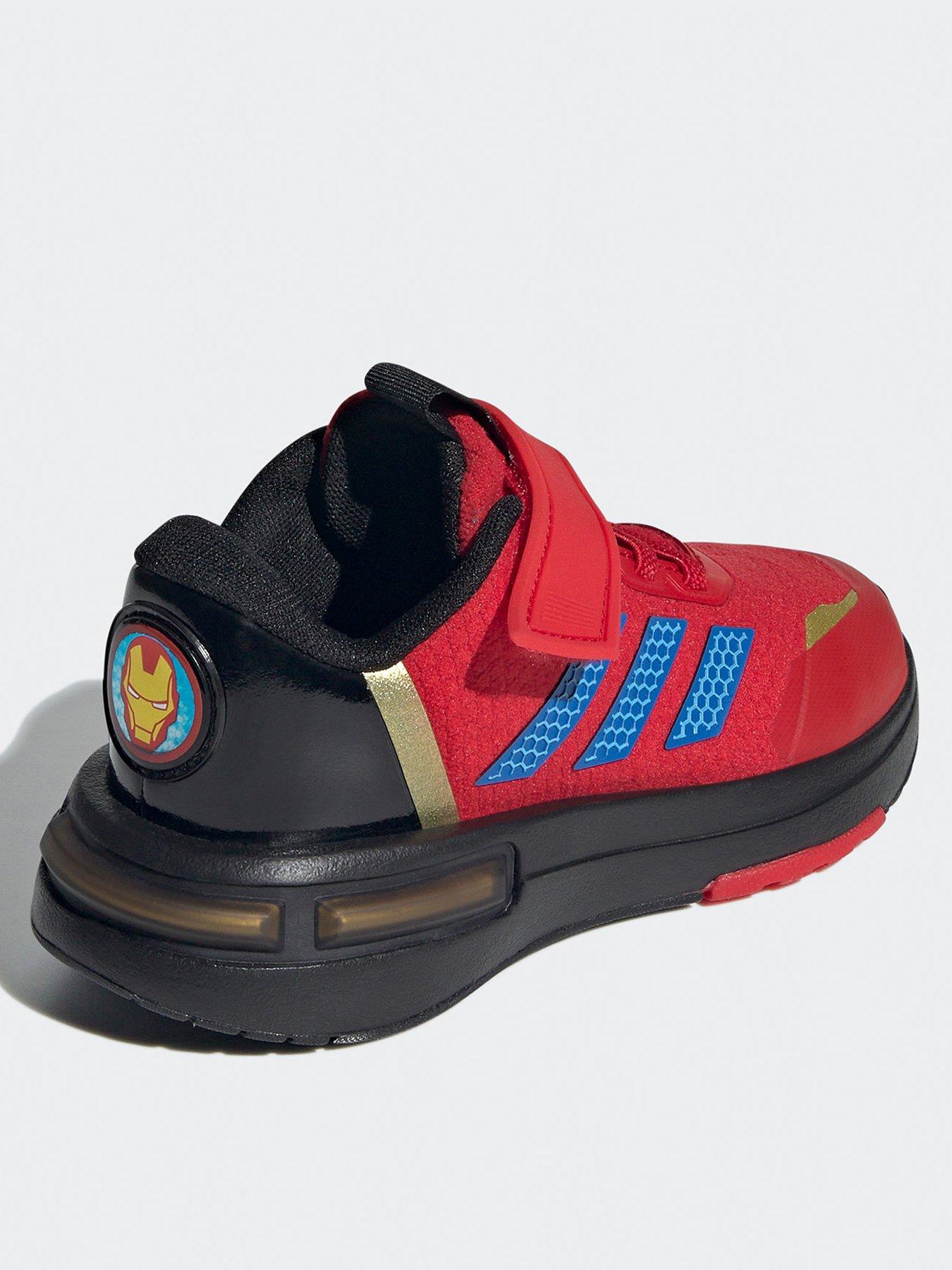 adidas-sportswear-kids-marvel-iron-man-racer-elasticated-trainers-redback