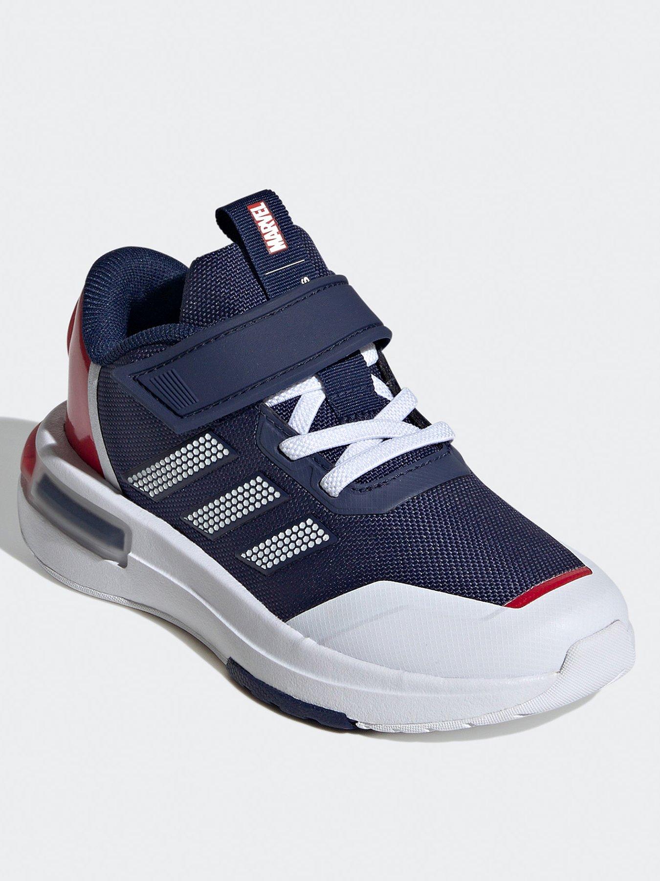 Image 2 of 6 of adidas Sportswear Kid's Marvel Captain America Racer Elasticated Trainers - Dark Blue