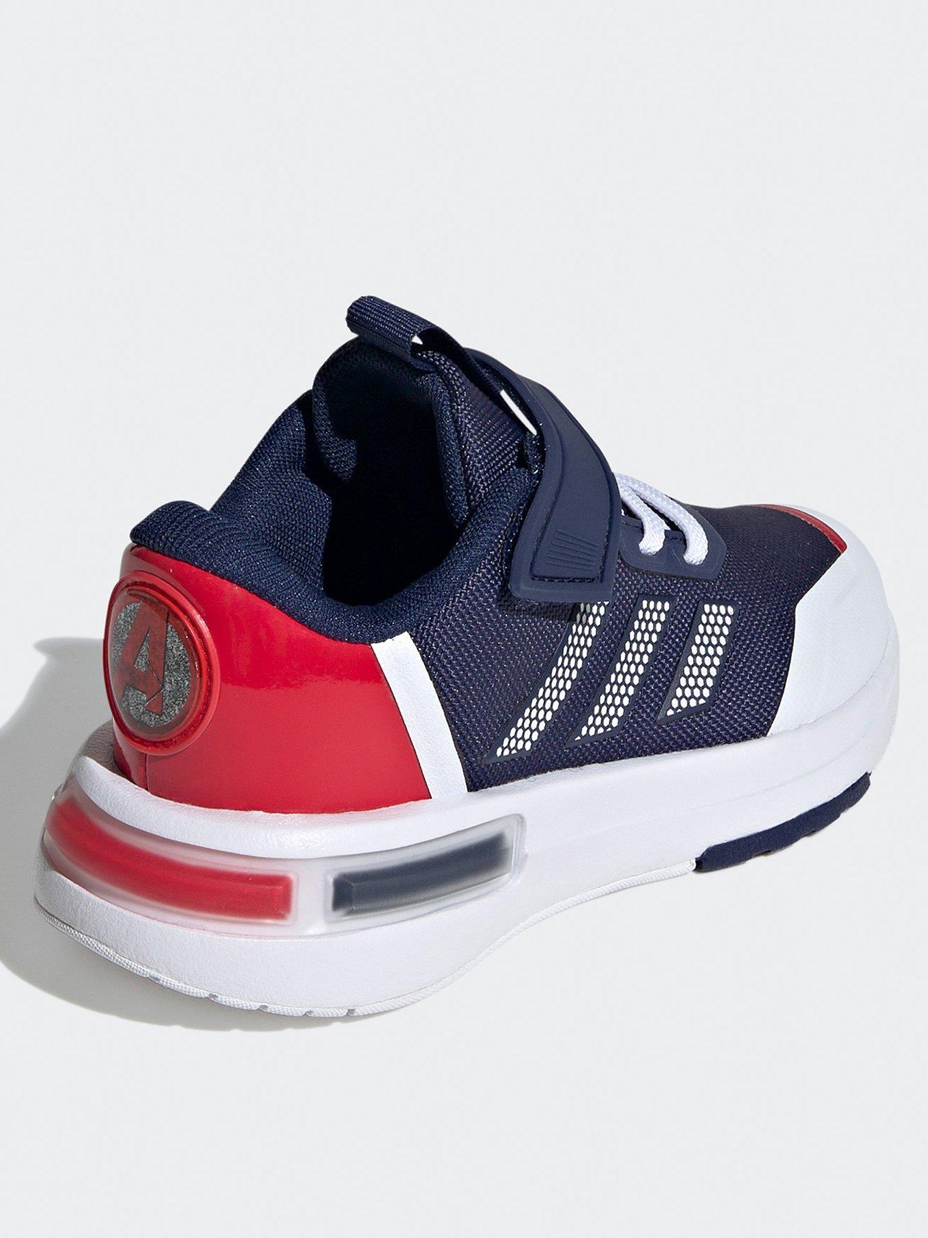 Image 3 of 6 of adidas Sportswear Kid's Marvel Captain America Racer Elasticated Trainers - Dark Blue