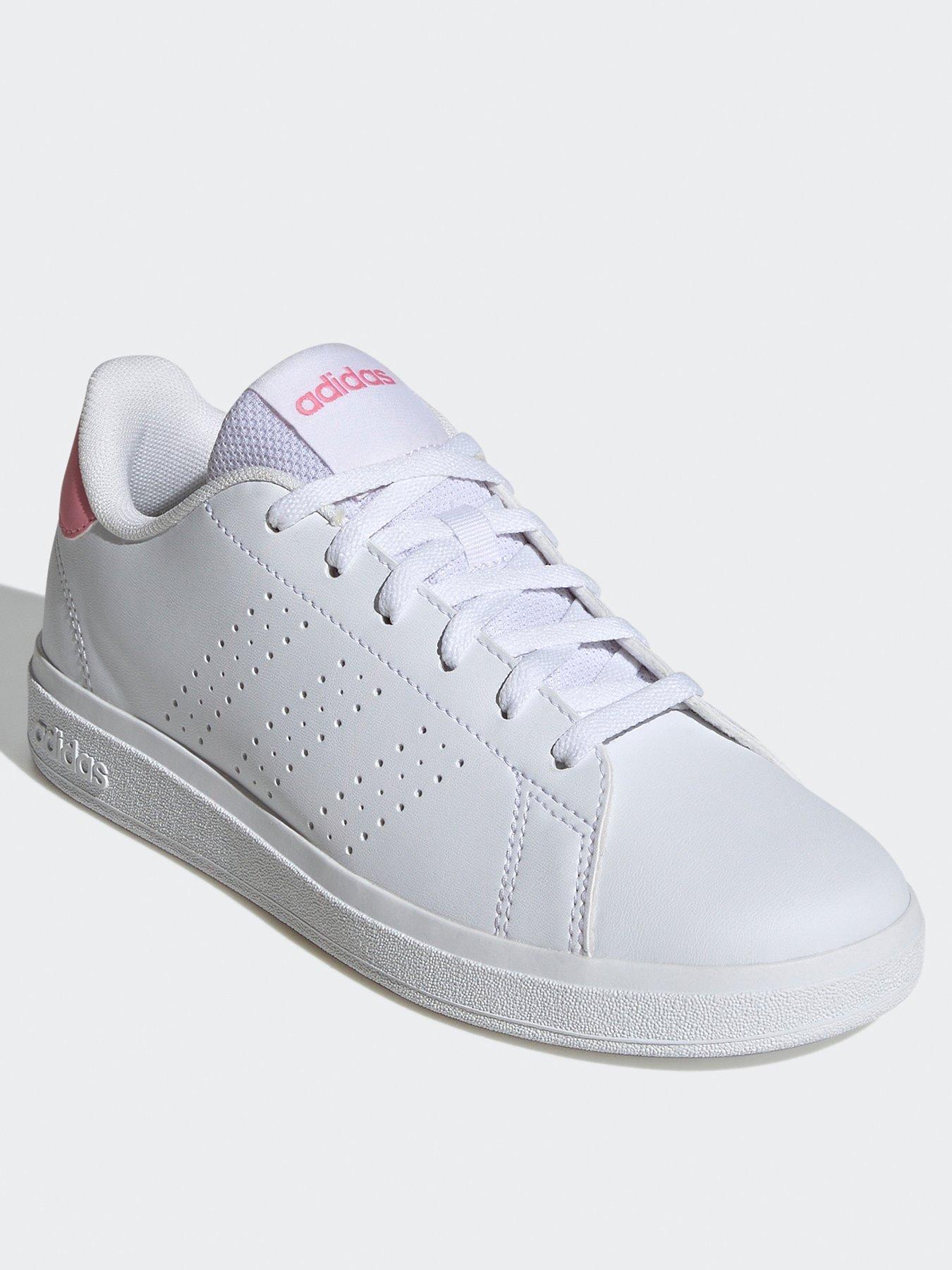 adidas-sportswear-junior-advantage-base-20-trainers-whitepinkstillFront