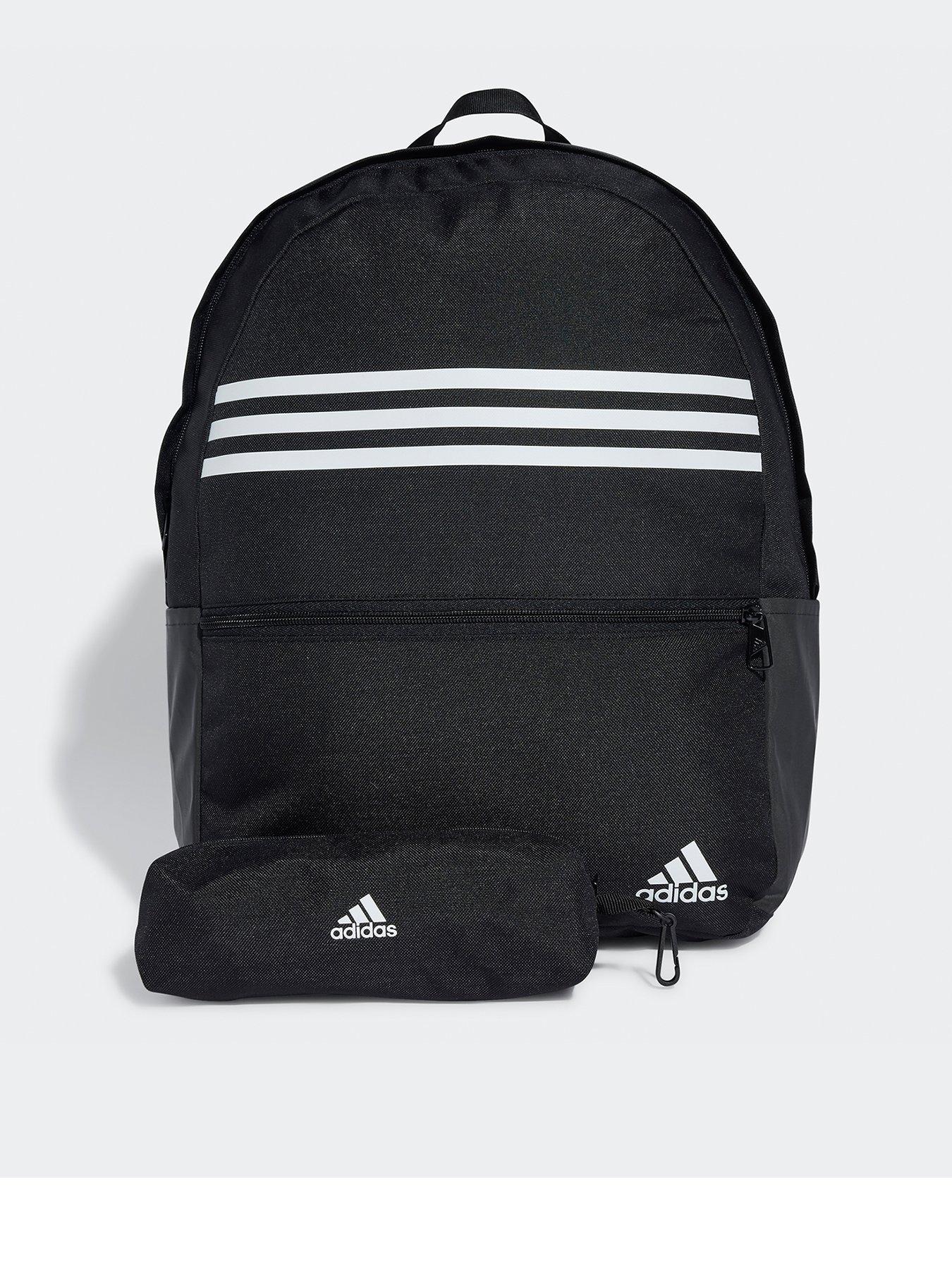 adidas-sportswear-unisex-classix-3-stripe-backpack-with-pencil-case-blackwhite