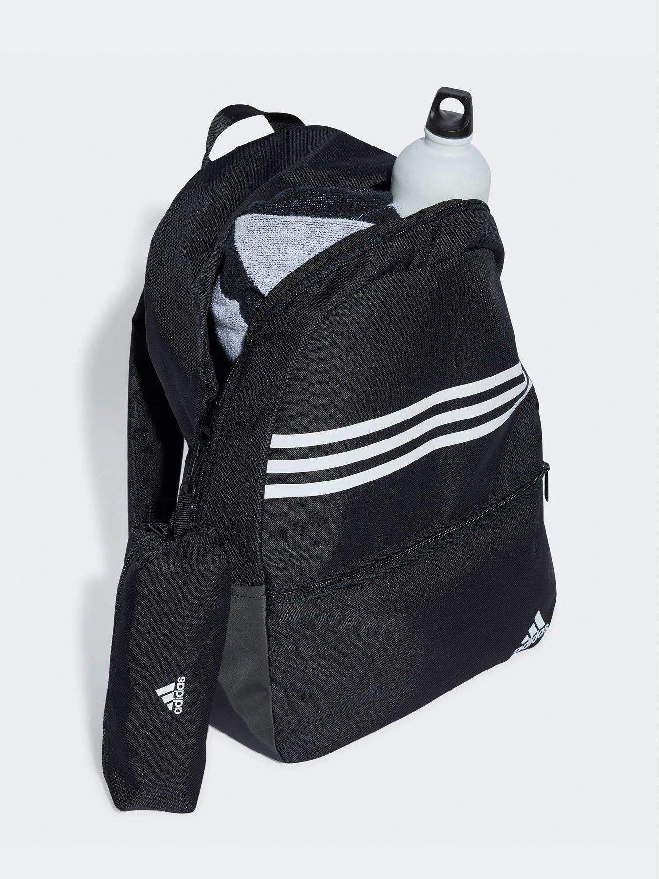 adidas Sportswear Unisex Classix 3 Stripe Backpack With Pencil Case Black white Very Ireland