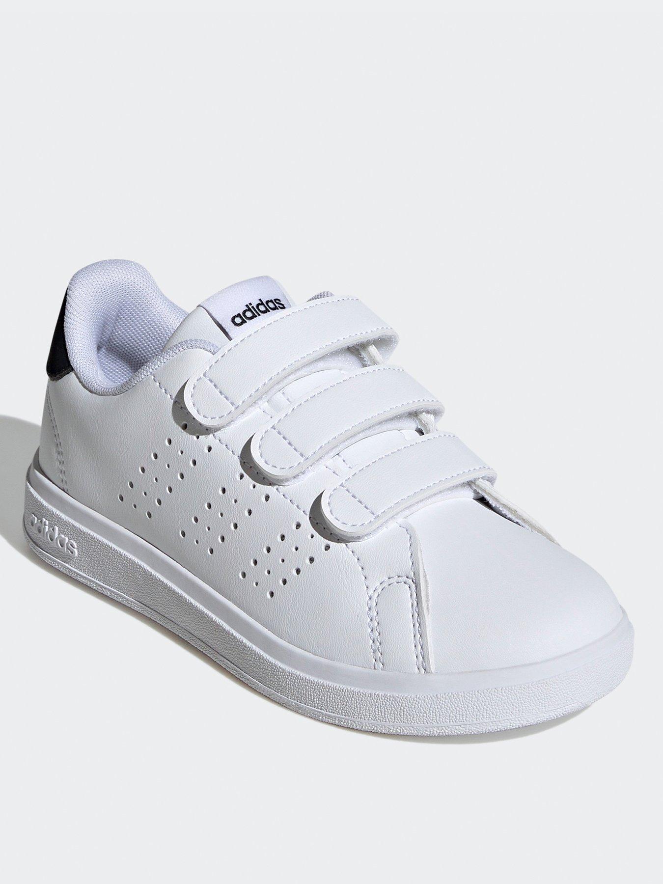 adidas-sportswear-kids-advantage-base-20-velcro-trainers-whitestillFront