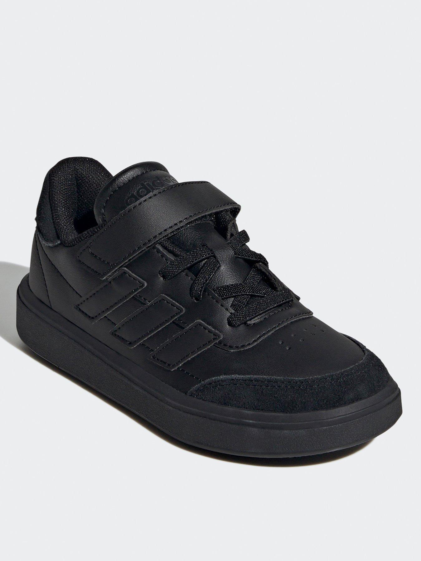 adidas-sportswear-kids-courtblock-elasticated-trainers-blackstillFront