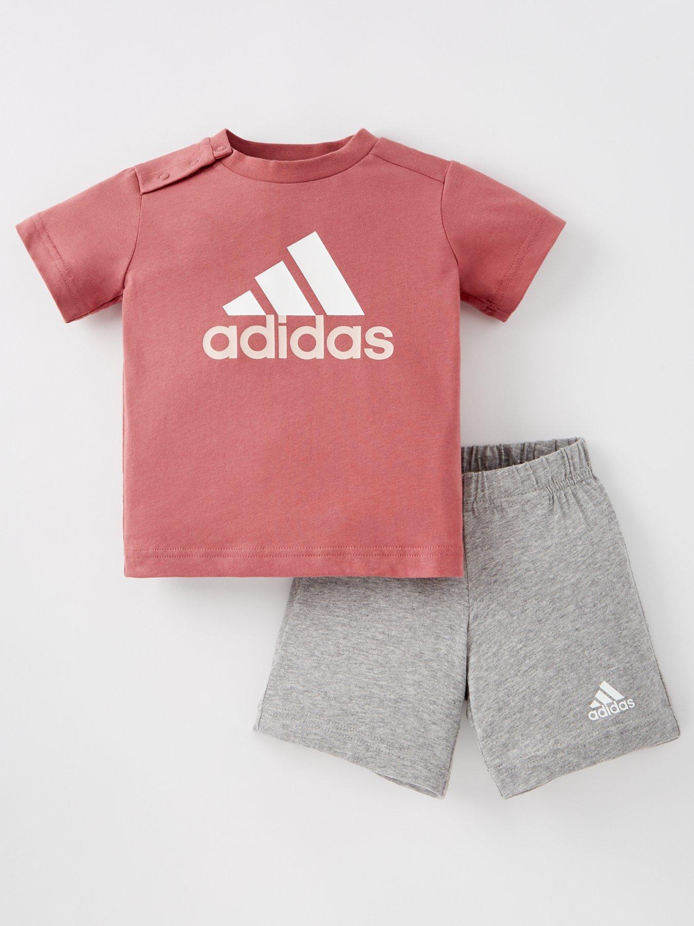 adidas-sportswear-infant-boys-essentials-t-shirt-and-short-set-purple