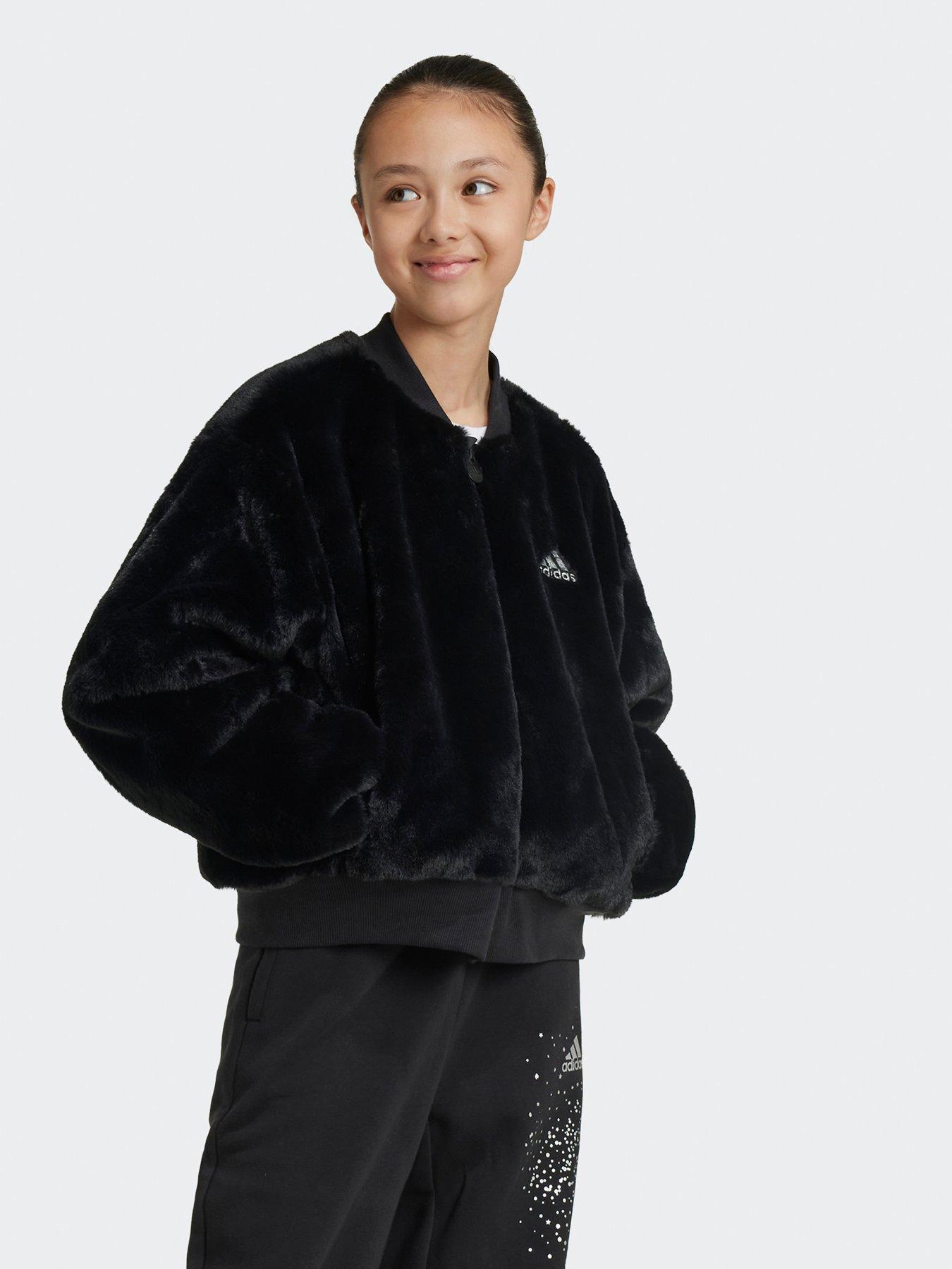 adidas-sportswear-older-girls-glam-bomber-black