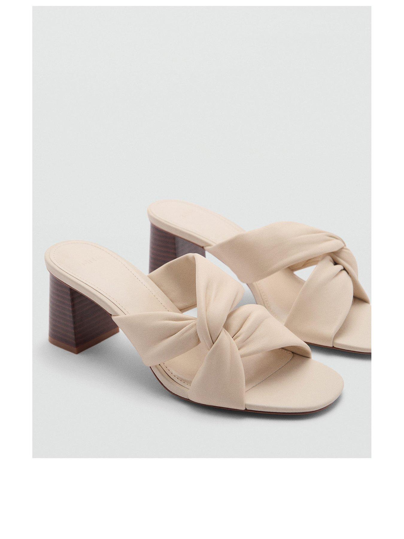 mango-cream-cross-detail-heeled-mulestillFront