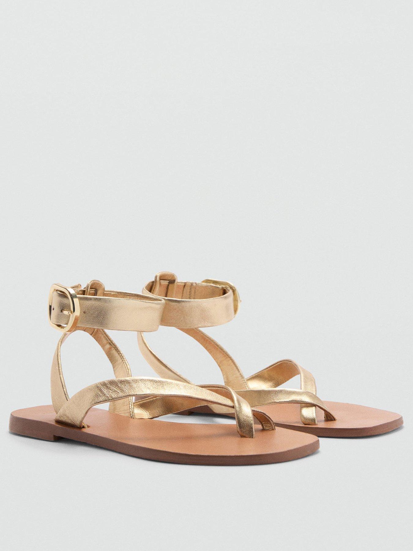 mango-gold-toe-post-flat-sandalstillFront