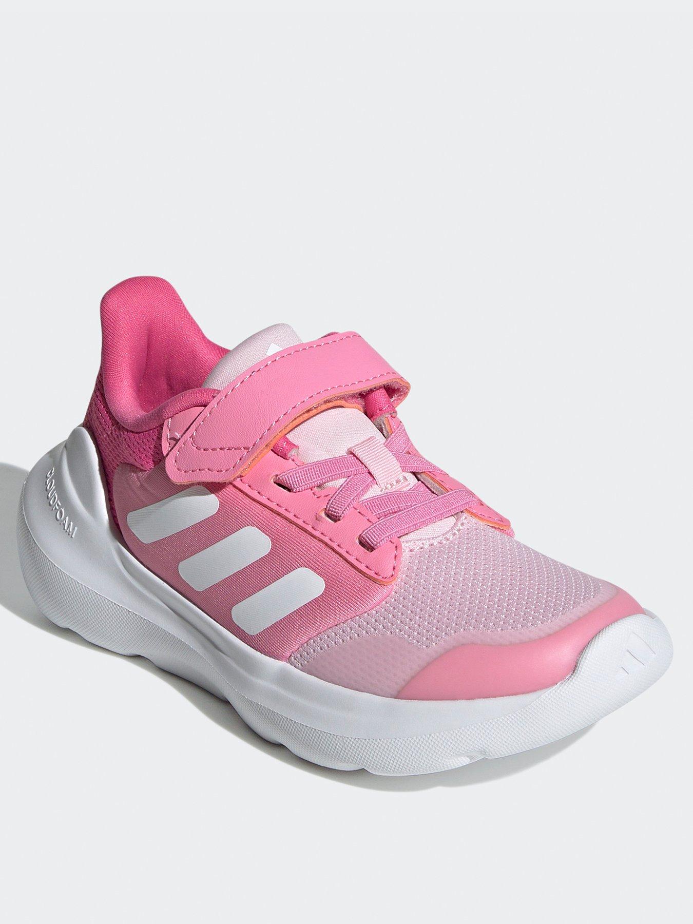 adidas-sportswear-kids-tensaur-run-30-elasticated-trainers-pinkwhitestillFront