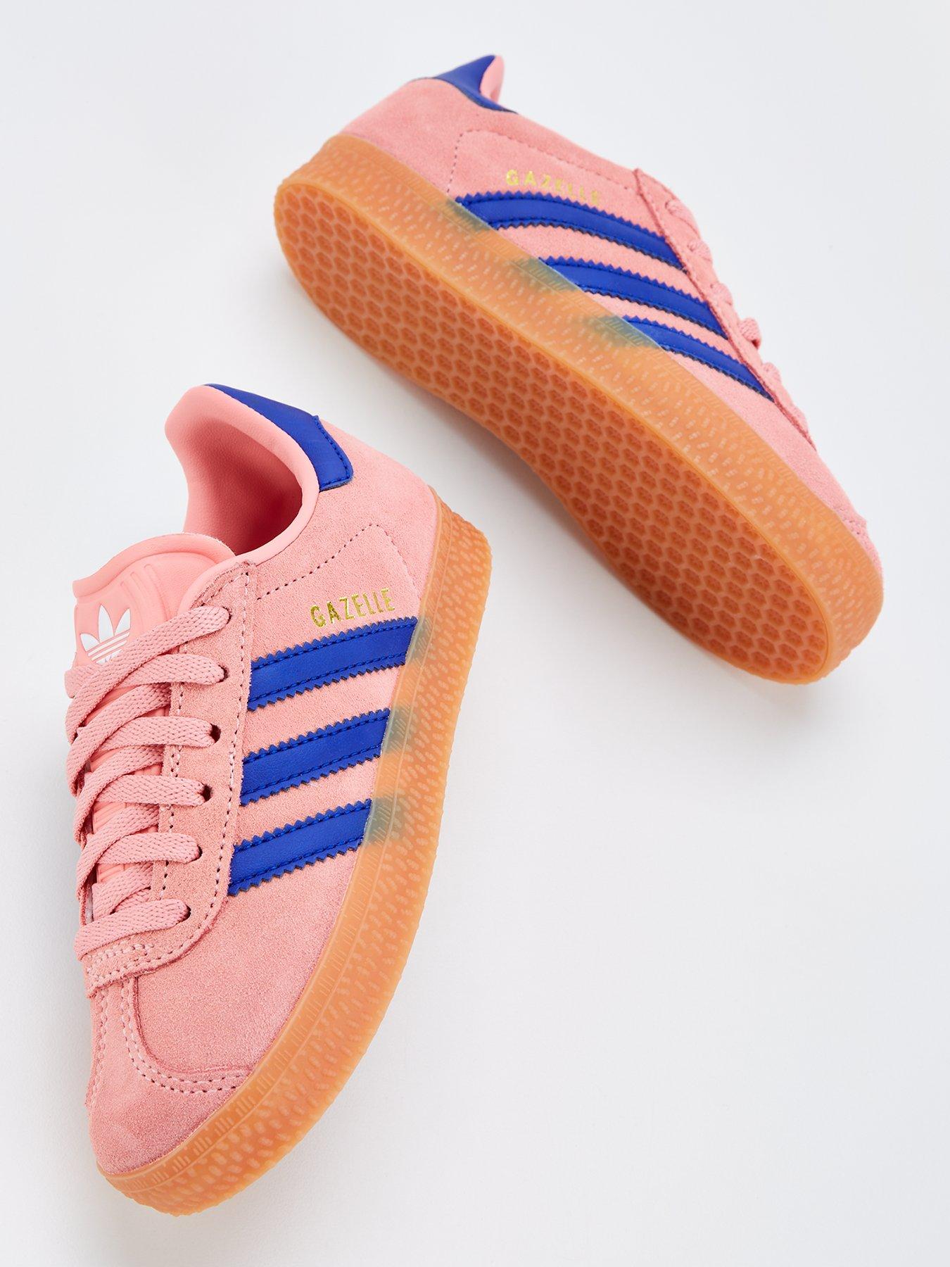 adidas-originals-kids-unisex-gazelle-trainers-pinkoutfit