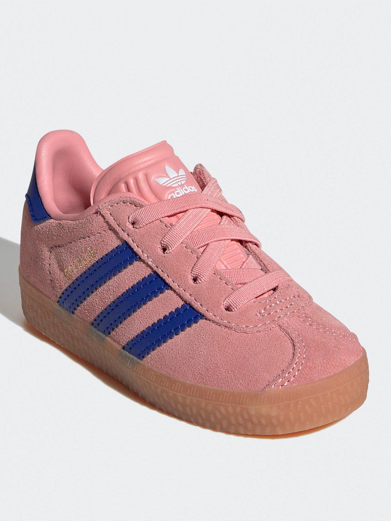 adidas-originals-unisex-infant-gazelle-elastic-trainers-pinkstillFront