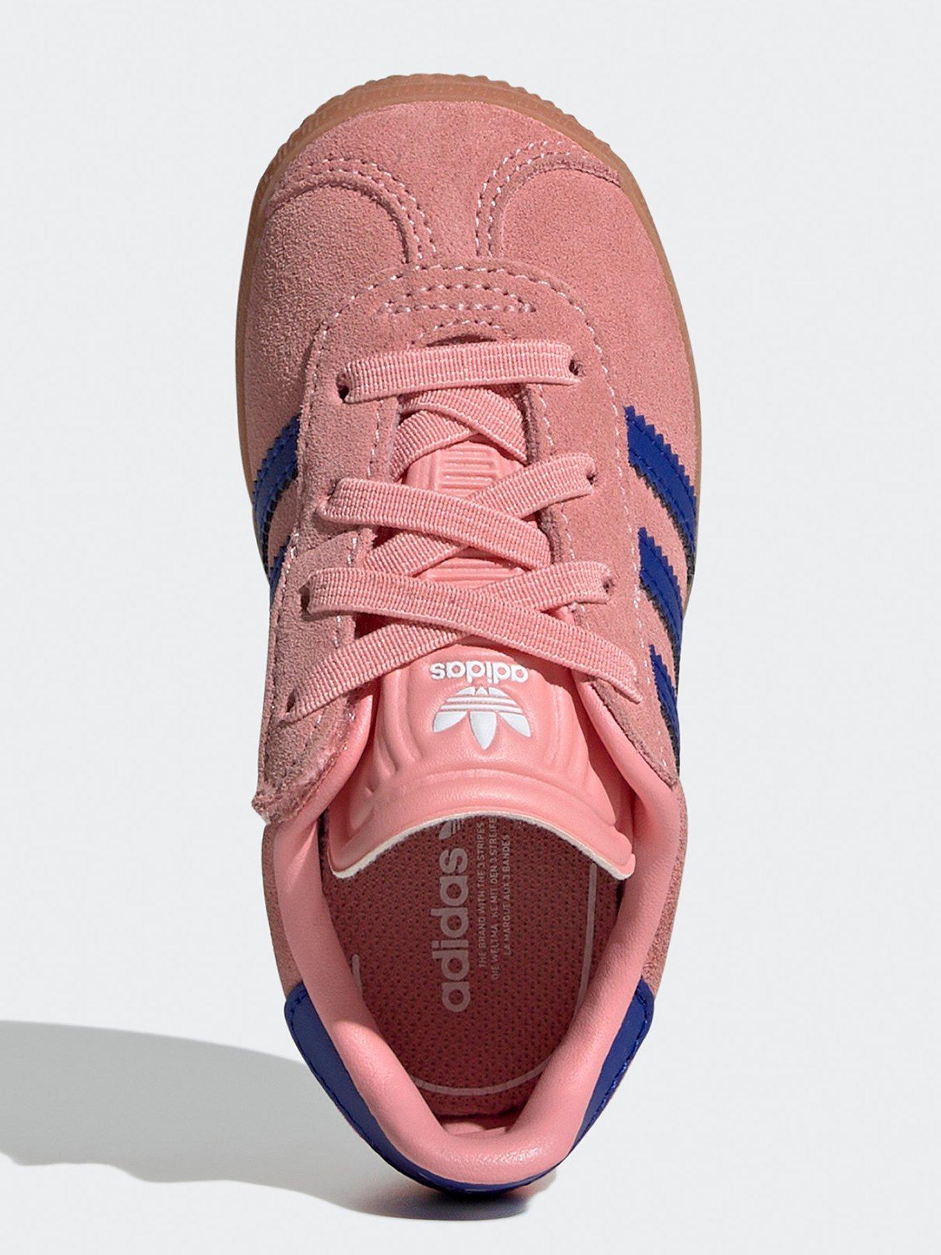 adidas Originals Unisex Infant Gazelle Elastic Trainers Pink