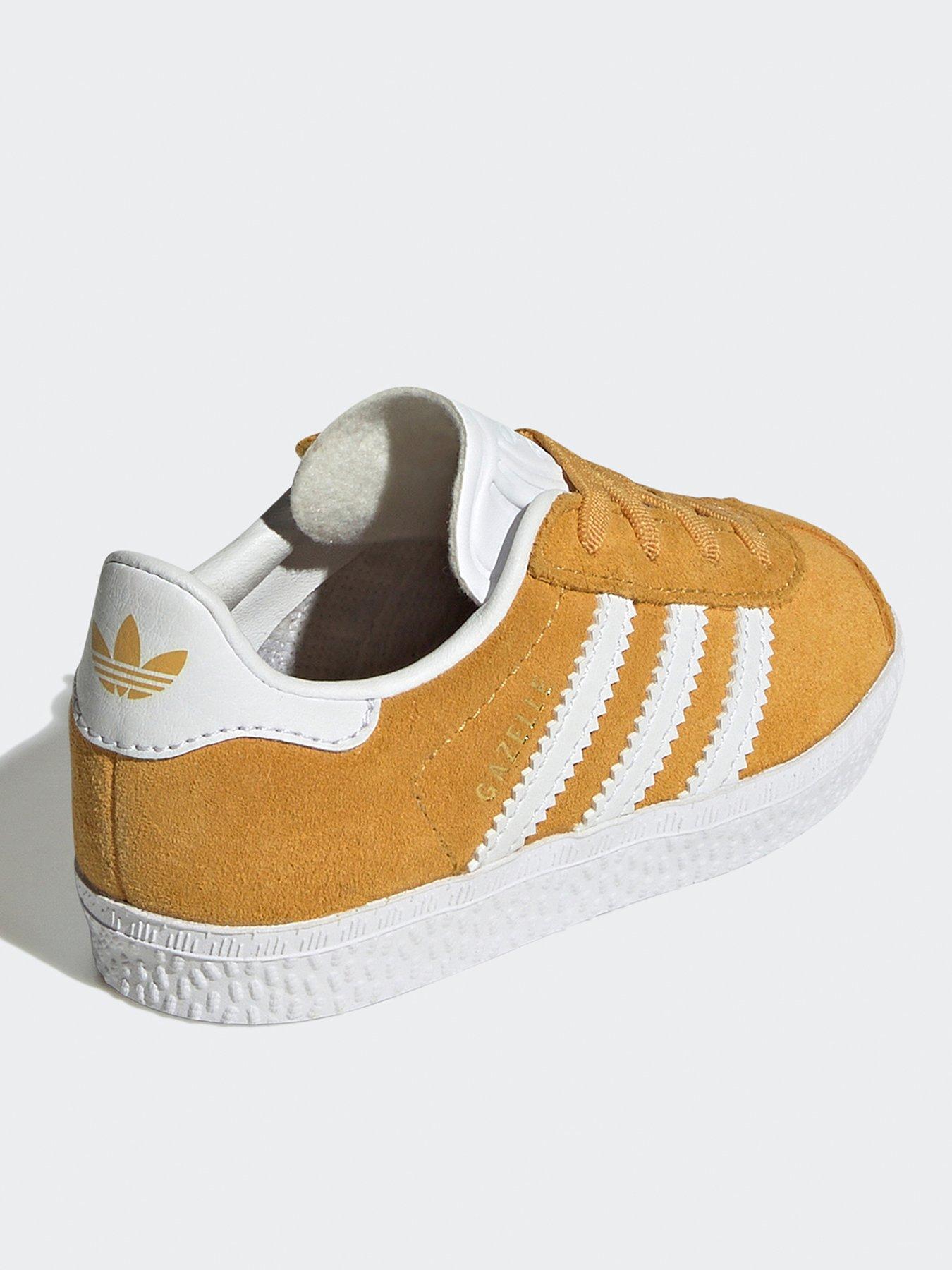 adidas-originals-unisex-infant-gazelle-elastic-trainers-yellowback