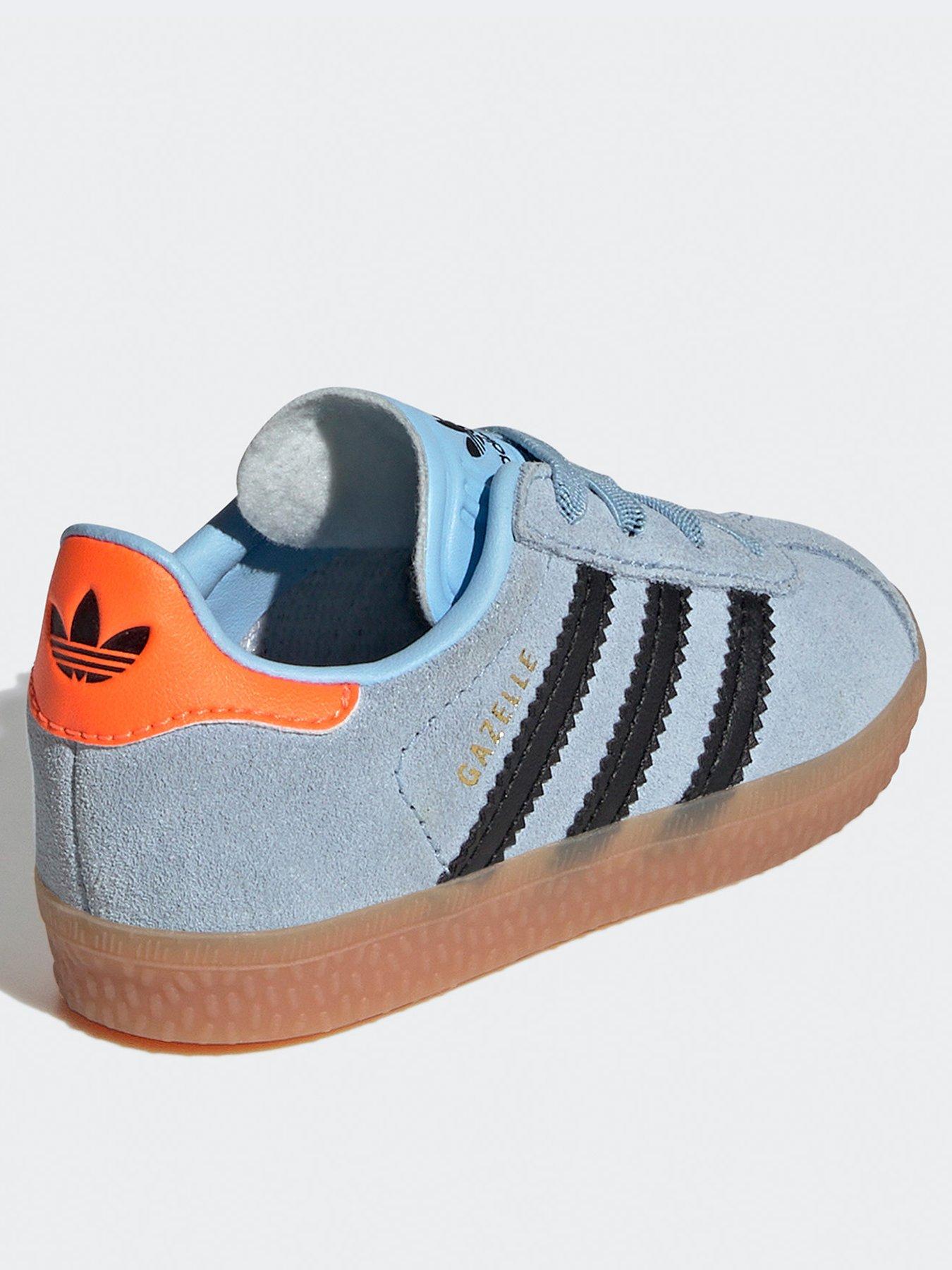 Image 3 of 6 of adidas Originals Unisex Infant Gazelle Elastic Trainers - Light Blue