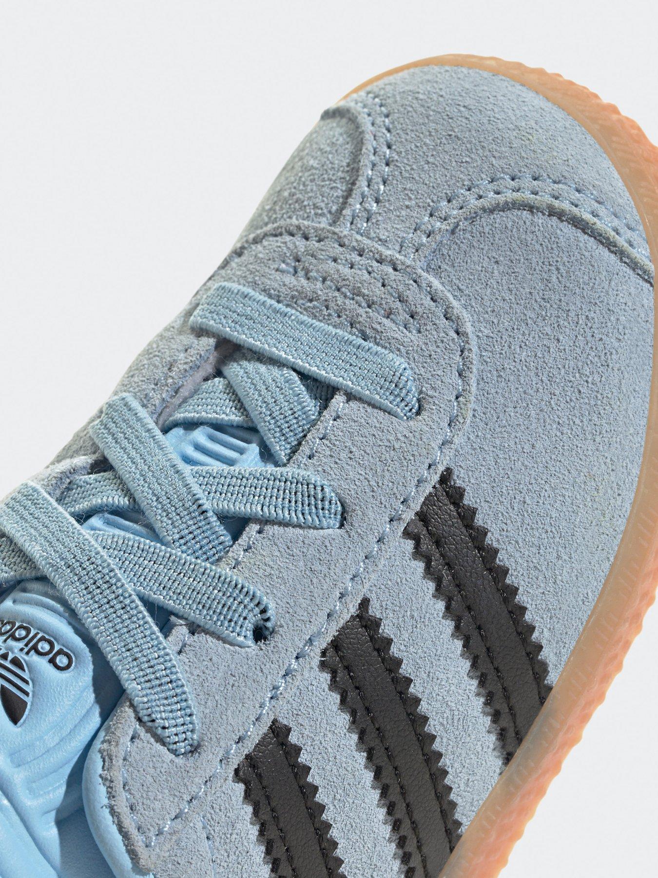 Image 6 of 6 of adidas Originals Unisex Infant Gazelle Elastic Trainers - Light Blue