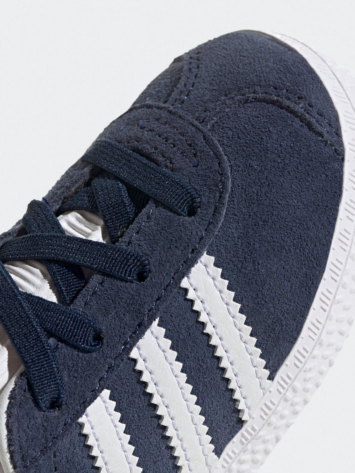 Image 6 of 6 of adidas Originals Unisex Infant Gazelle Elastic Trainers - Navy
