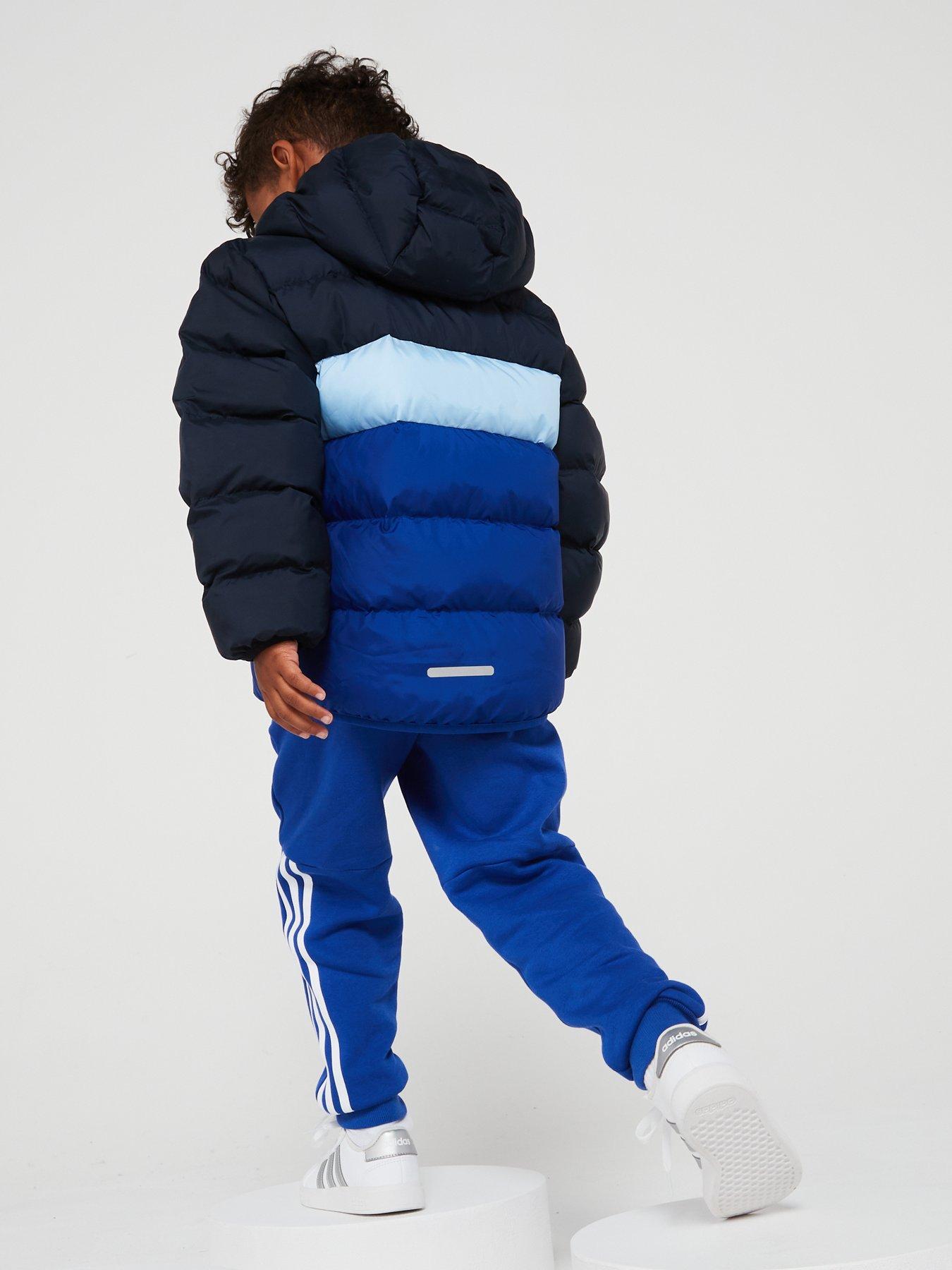 adidas-sportswear-kids-unisex-padded-jacket-bluestillFront