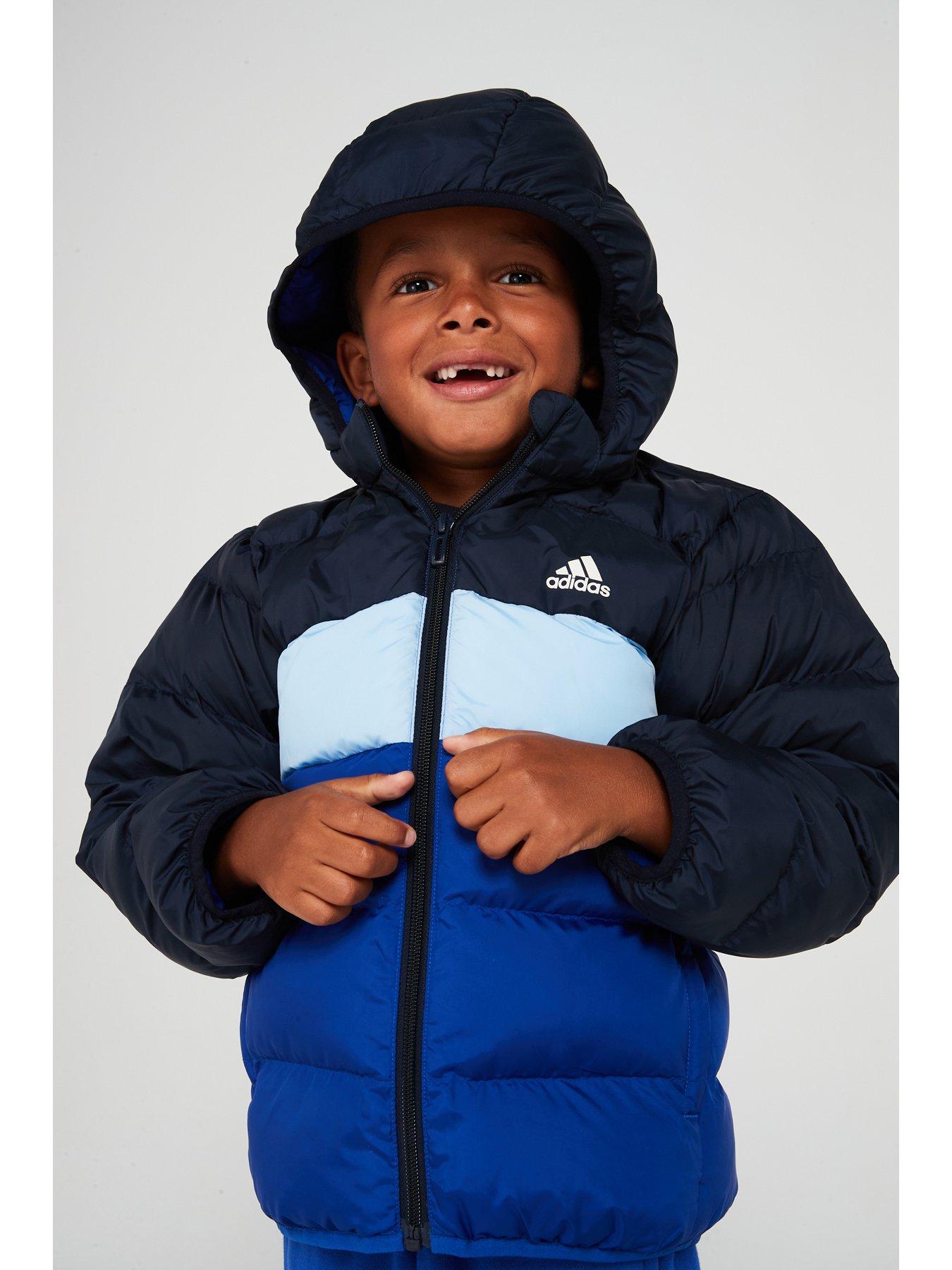 adidas-sportswear-kids-unisex-padded-jacket-blueoutfit