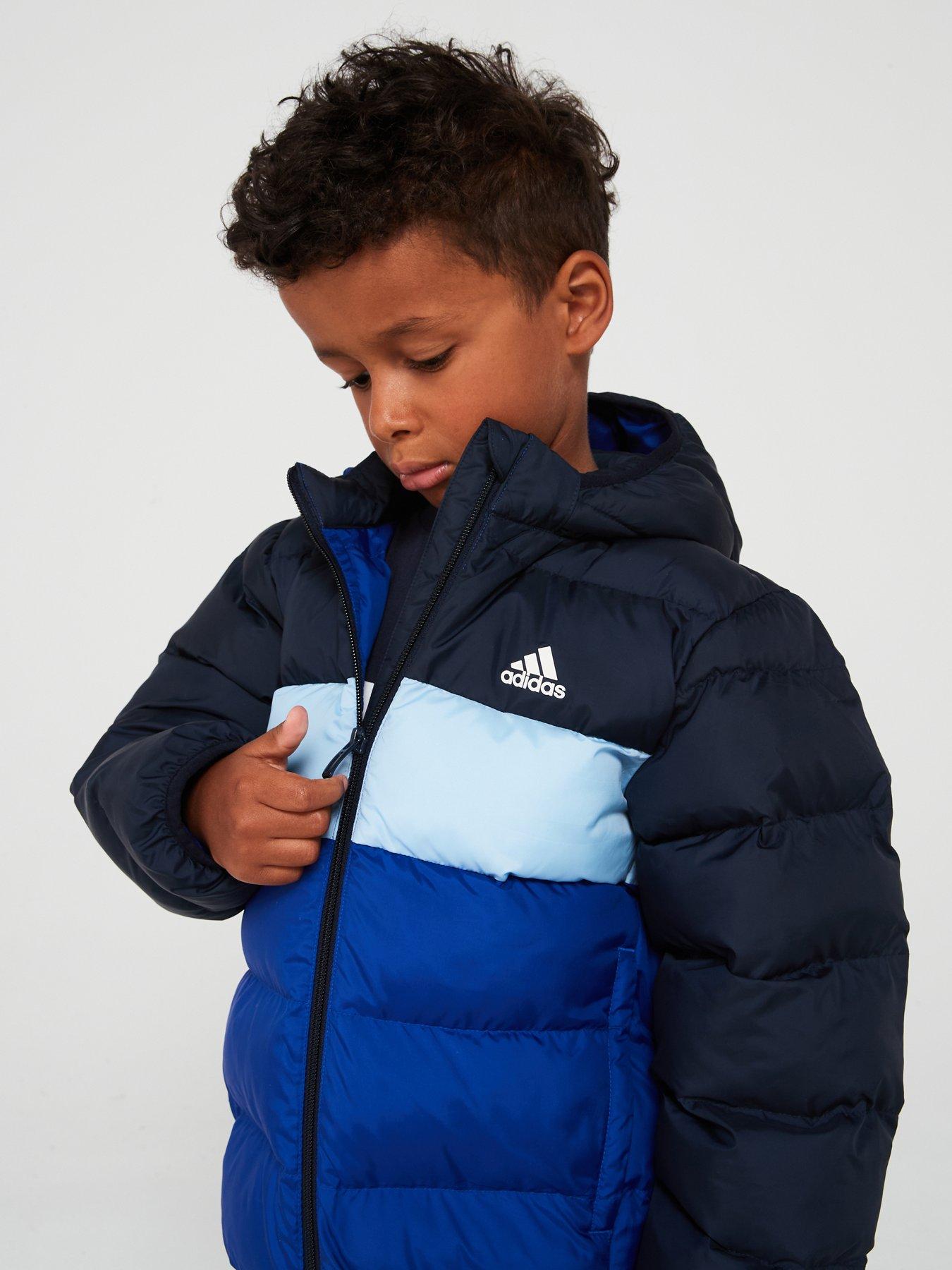 adidas-sportswear-kids-unisex-padded-jacket-bluedetail