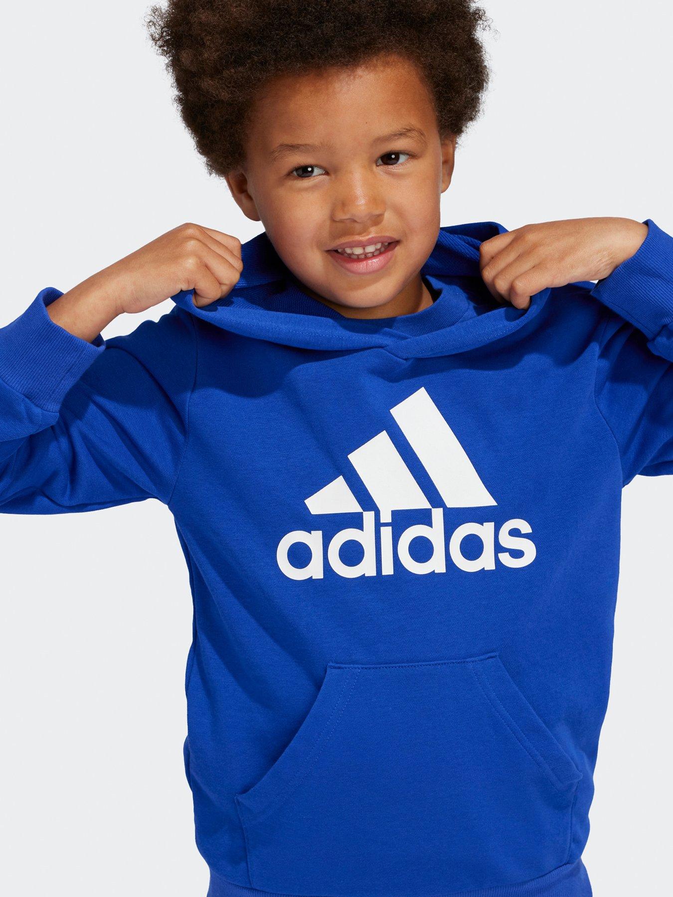 adidas-sportswear-junior-unisex-essentials-big-logo-overhead-hoodie-bluedetail