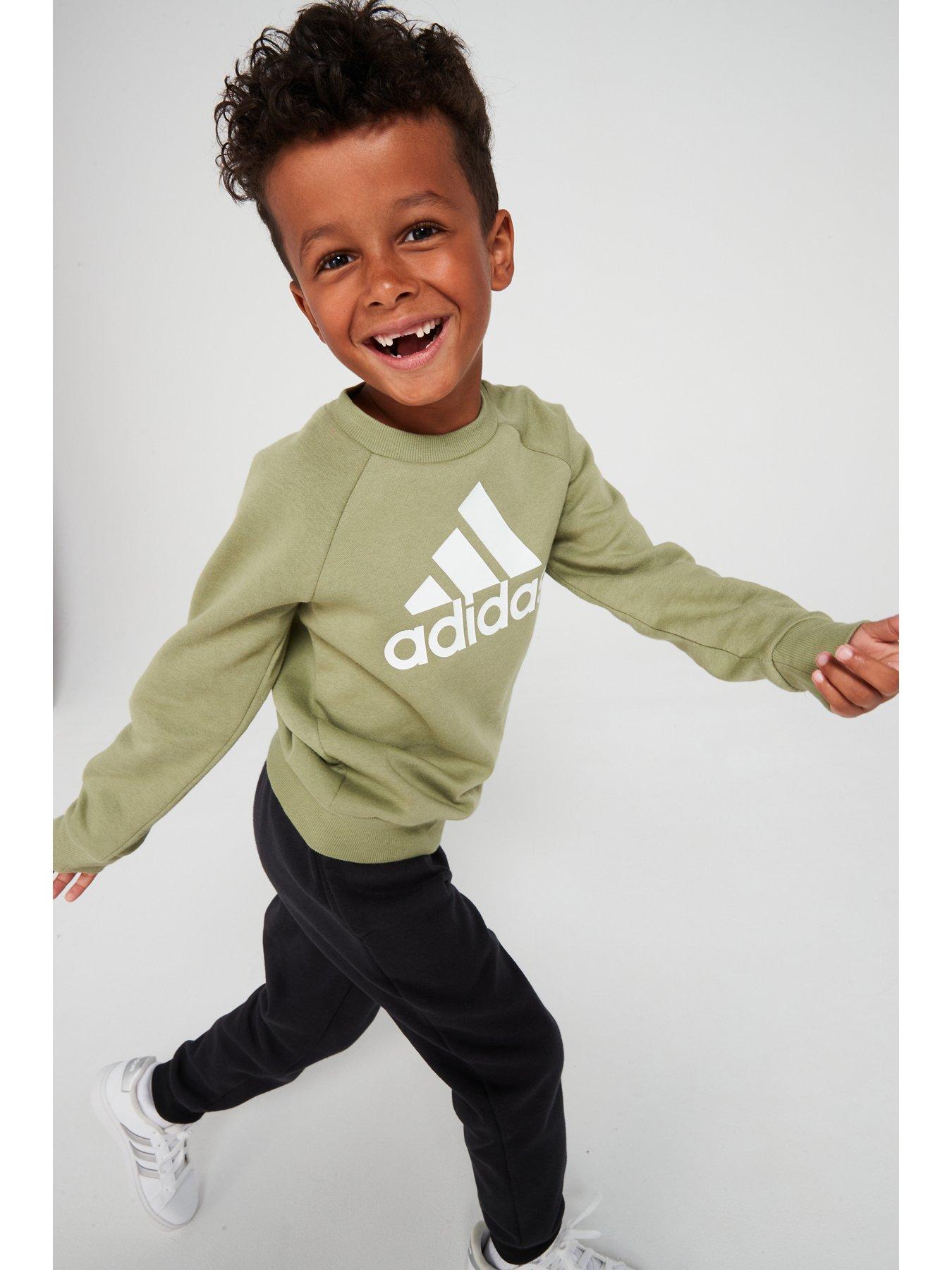 adidas-sportswear-kids-unisex-essentials-fleece-tracksuit-greendetail