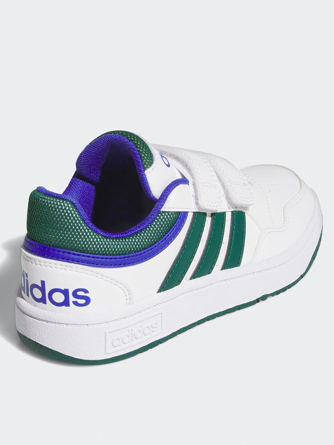 adidas-sportswear-kids-hoops-30-velcro-trainers-whitegreenback