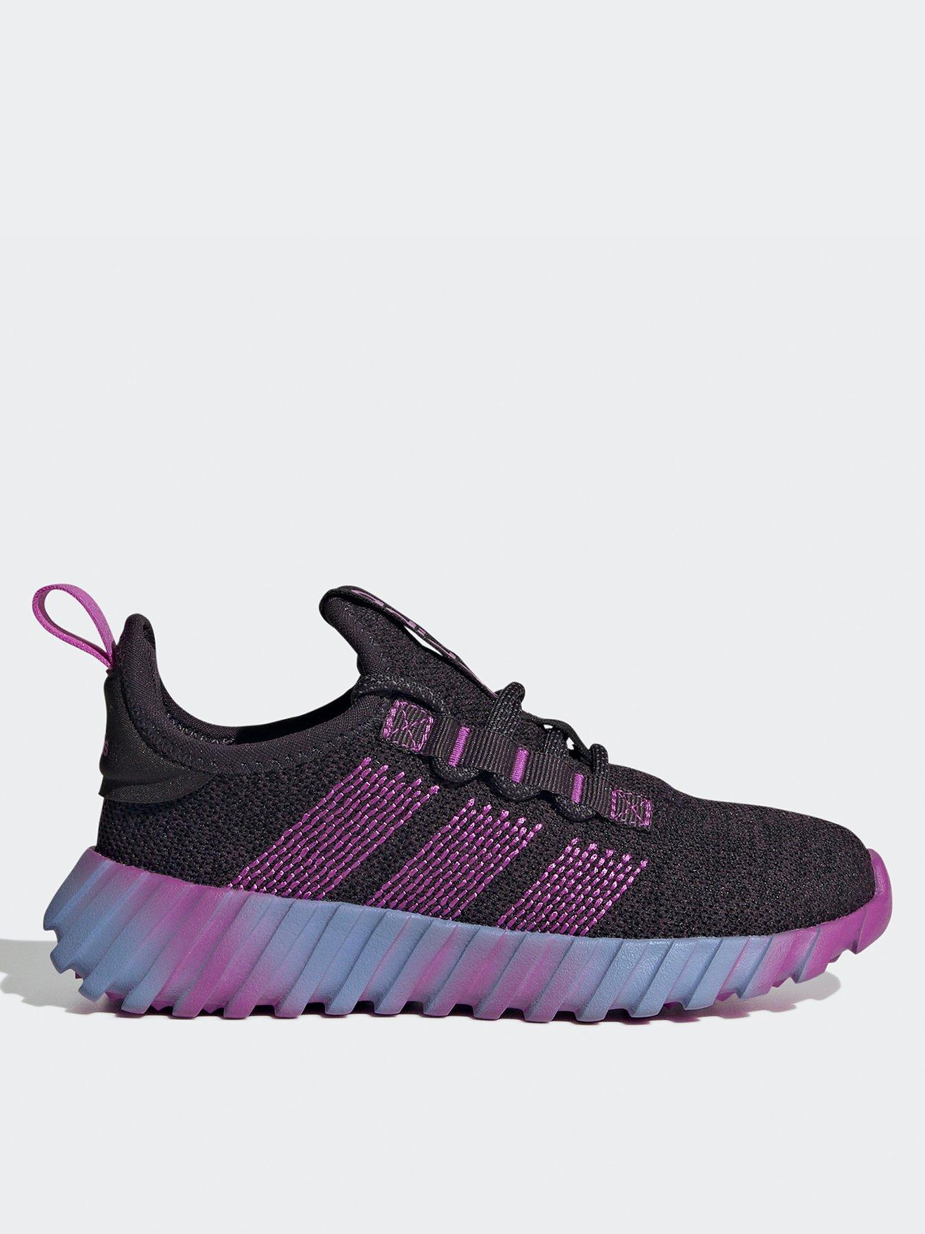 adidas-sportswear-kids-kaptir-flow-trainers-blackpurplefront