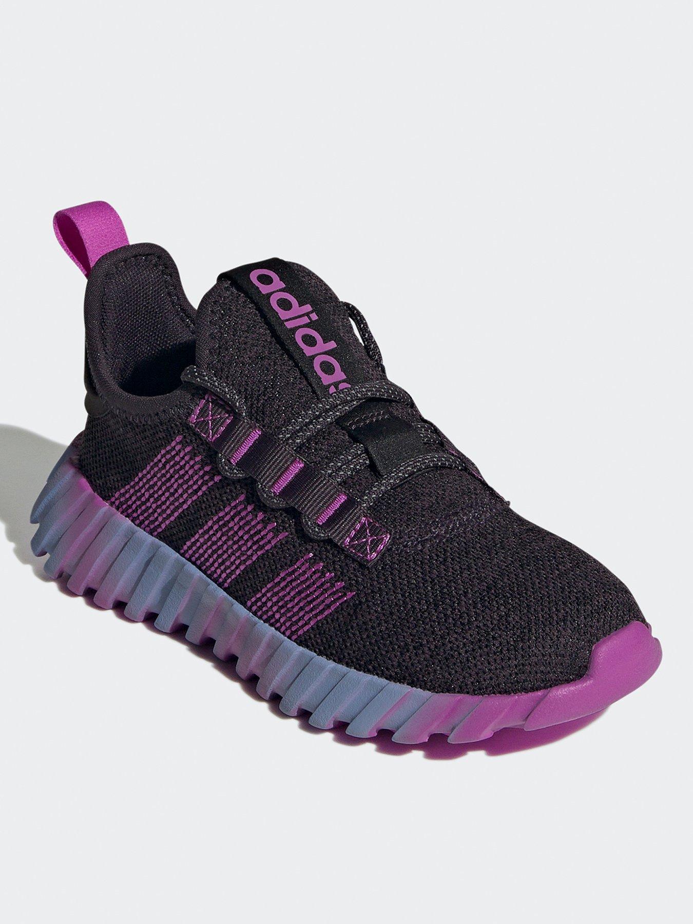 adidas-sportswear-kids-kaptir-flow-trainers-blackpurplestillFront