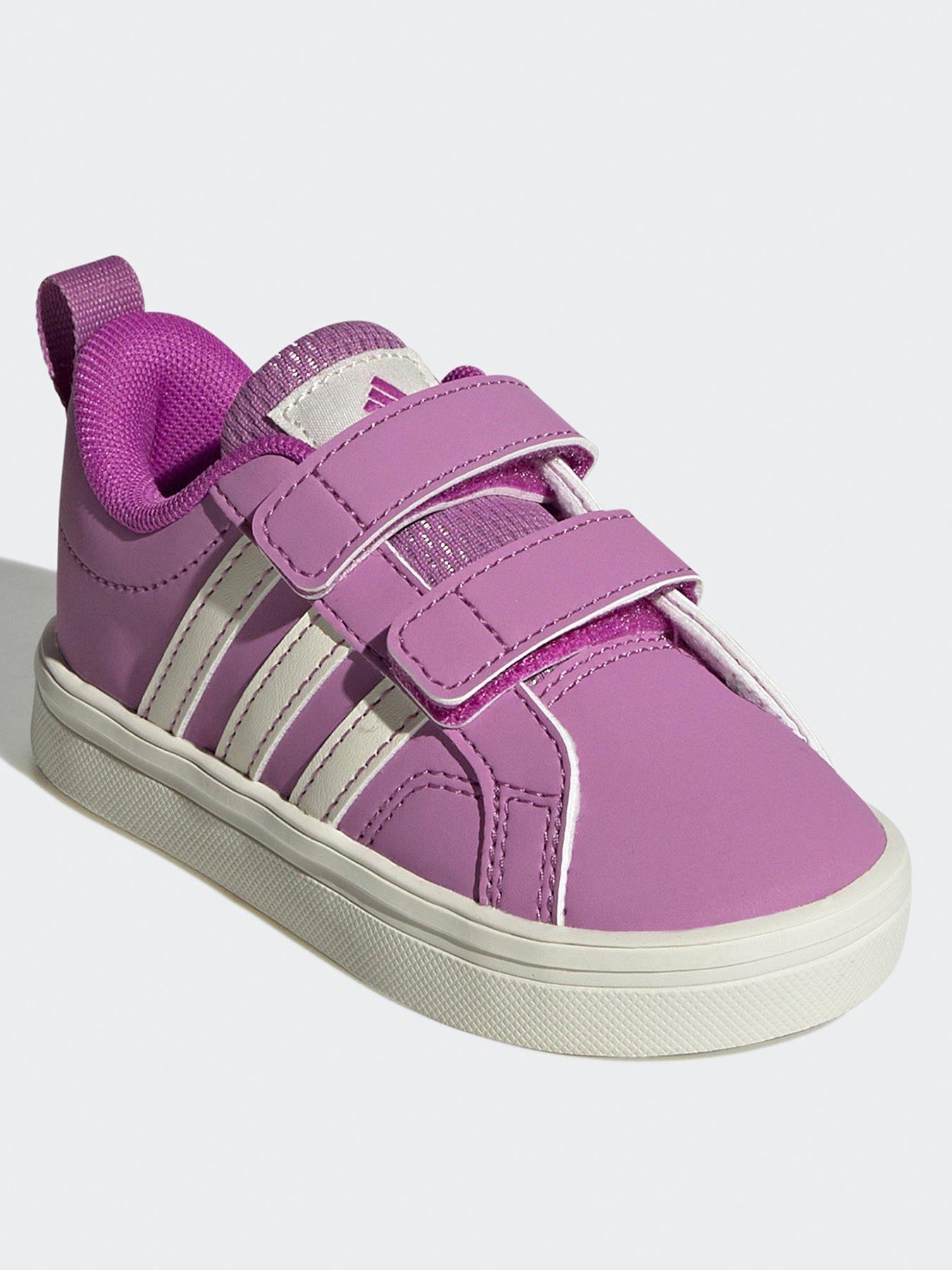 adidas-sportswear-infant-vs-pace-20-velcro-trainers-purplestillFront